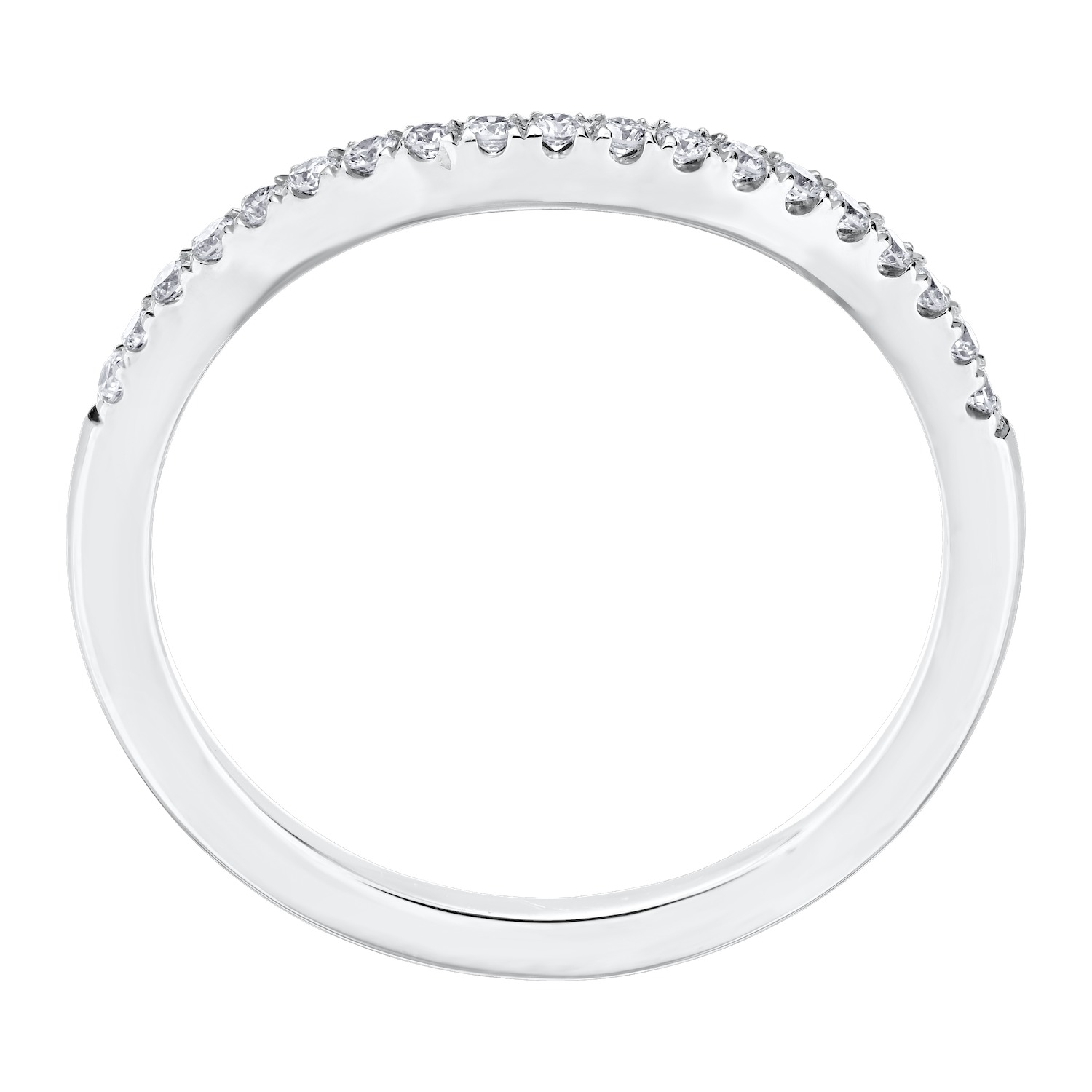 Eternal Fire&trade; 14k White Gold Matching Wedding Ring Diamond 0.16 Ctw