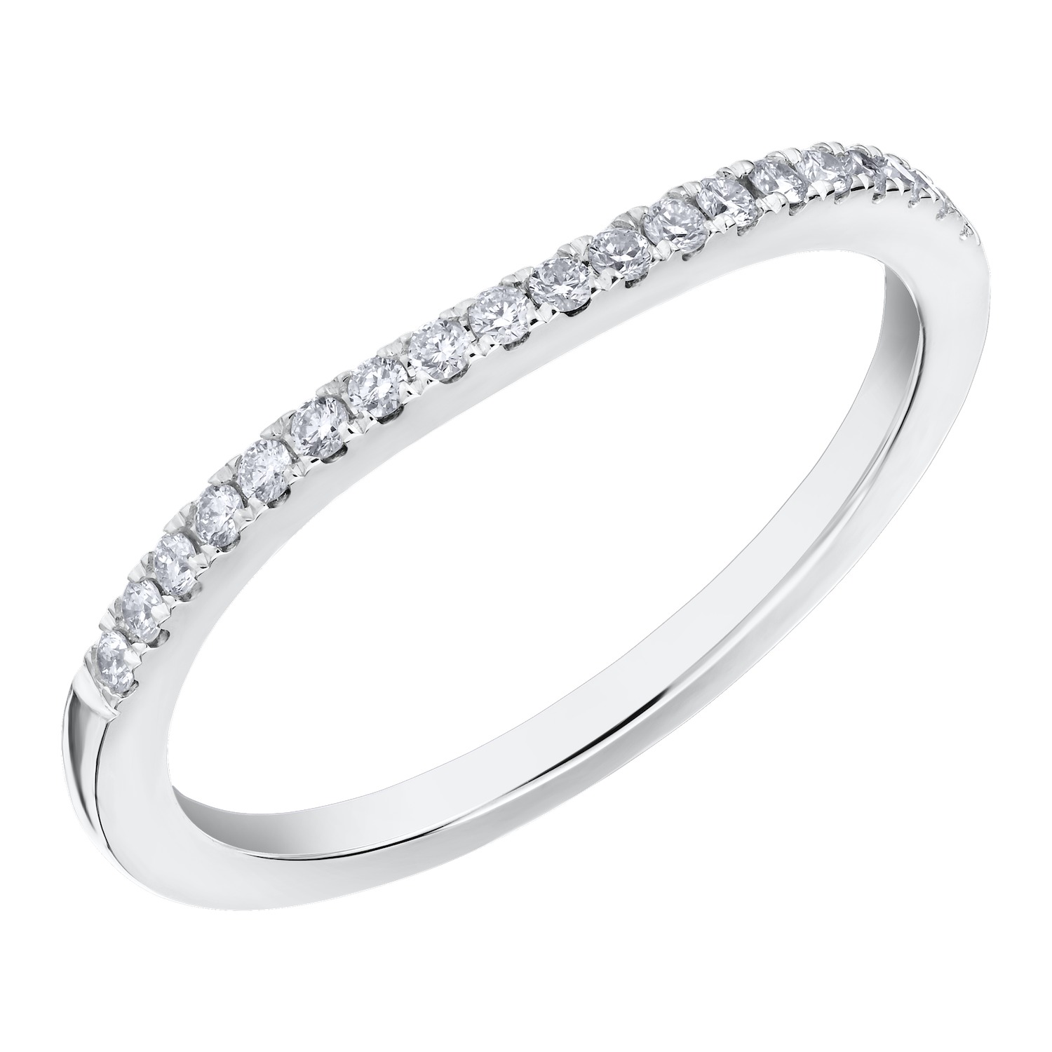 Eternal Fire&trade; 14k White Gold Matching Wedding Ring Diamond 0.15 Ctw
