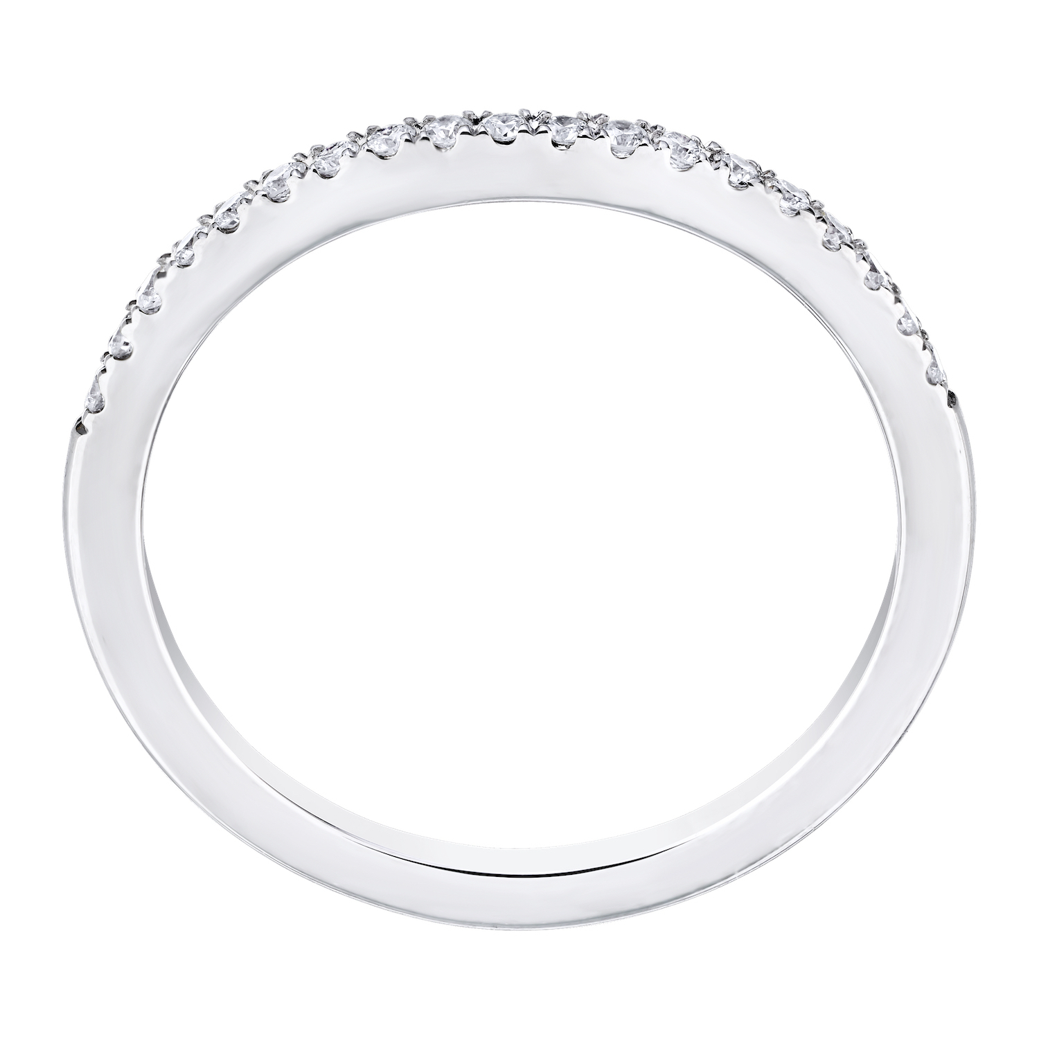 Eternal Fire&trade; 14k White Gold Matching Wedding Ring Diamond 0.15 Ctw