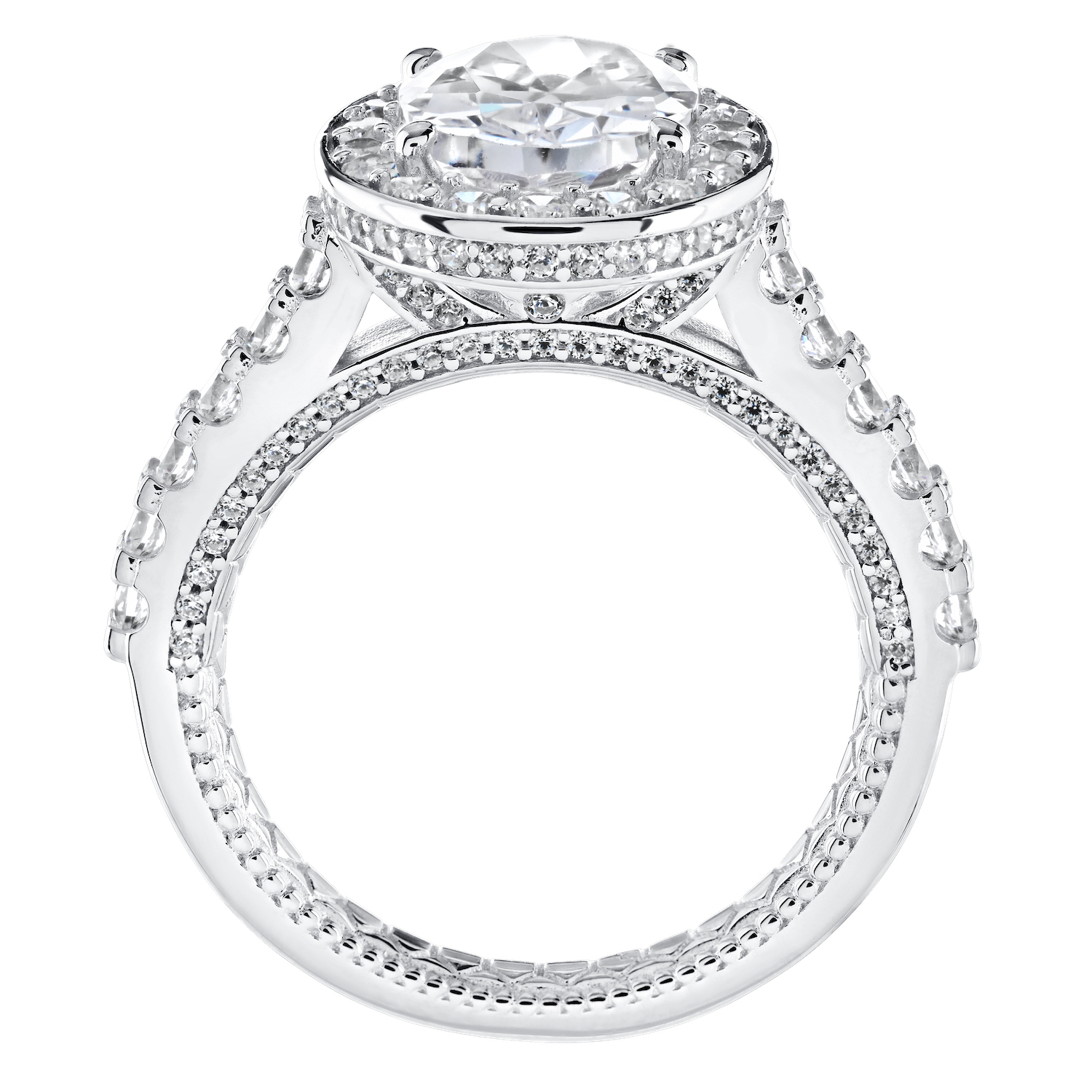 Enchanted Love&trade; 14K White Gold Diamond 1.00 Ctw Ring Semi-Mount Engagement Ring