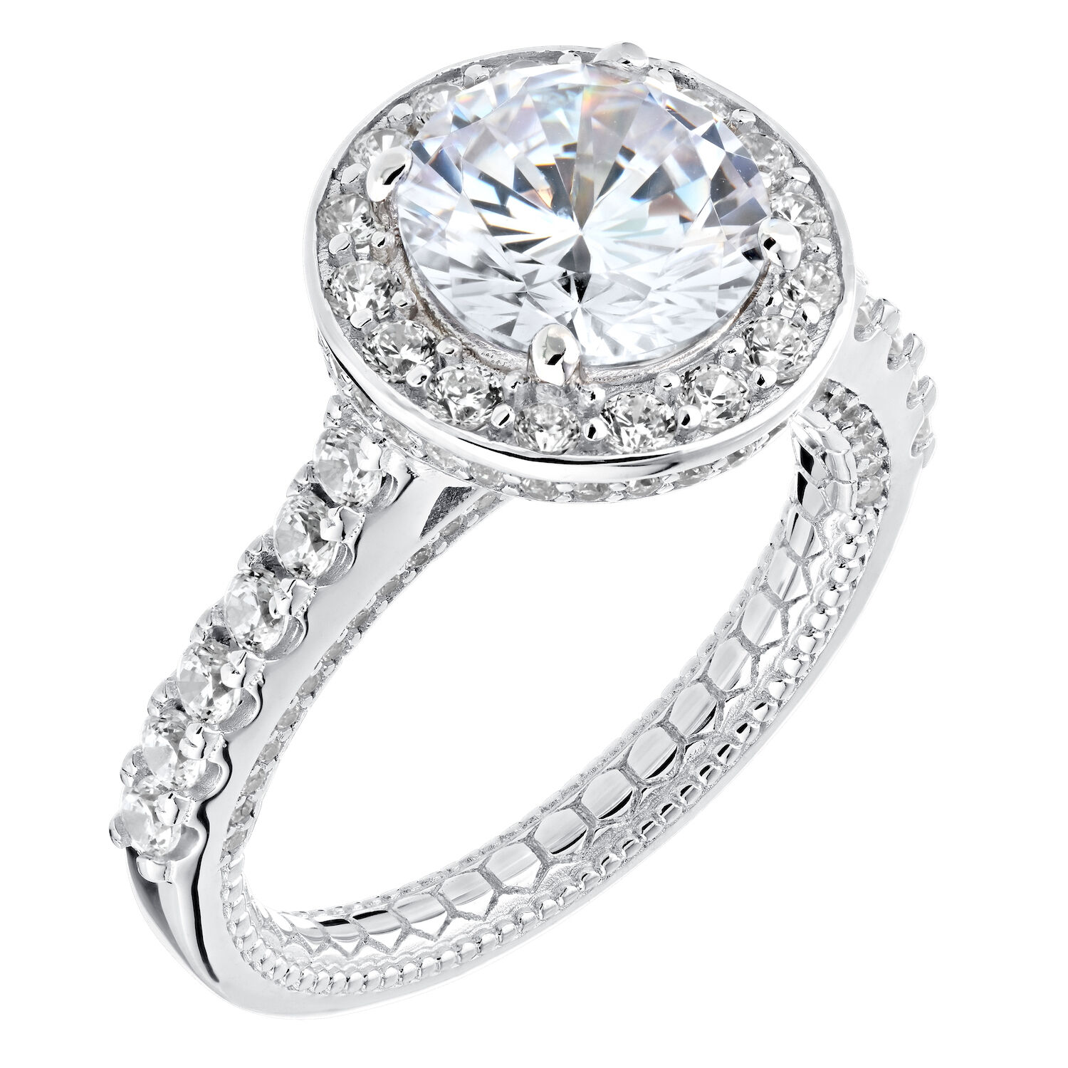 Enchanted Love&trade; 14K White Gold Diamond 1.00 Ctw Ring Semi-Mount Engagement Ring