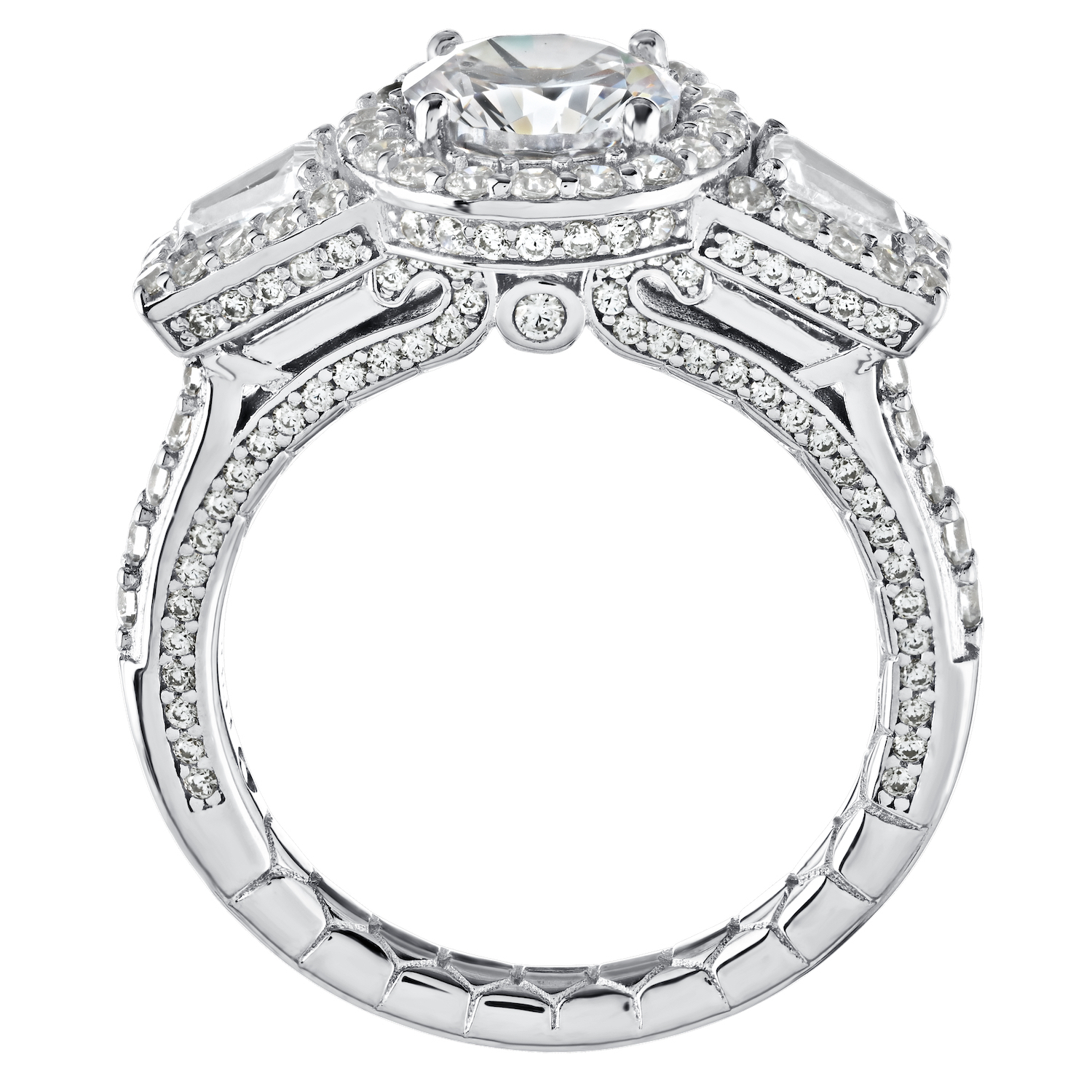 Enchanted Love&trade; 14K Two Tone Diamond 1.00 Ctw Ring Semi-Mount Engagement Ring