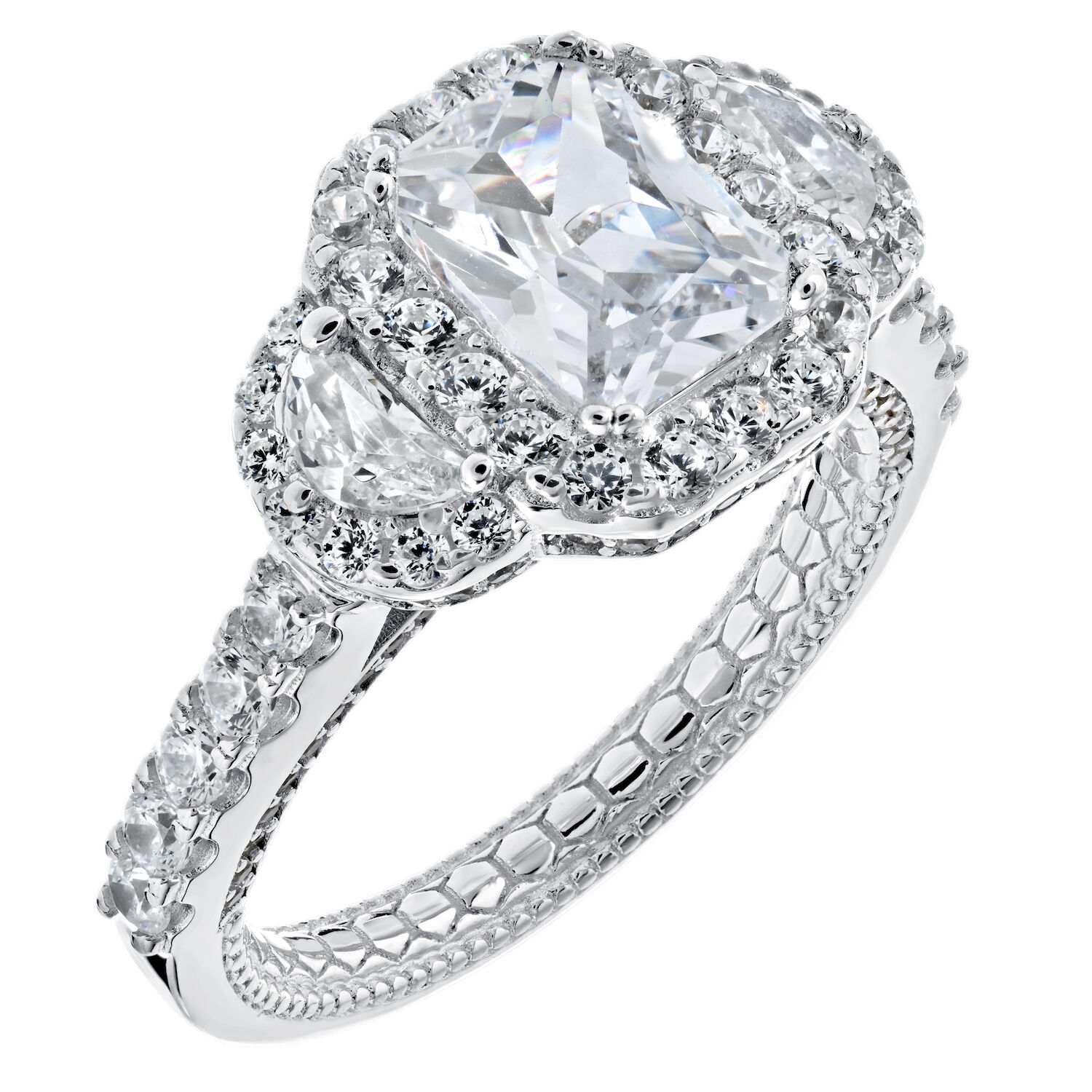 Enchanted Love&trade; 14K White Gold Diamond 1.50 Ctw Ring Semi-Mount Engagement Ring