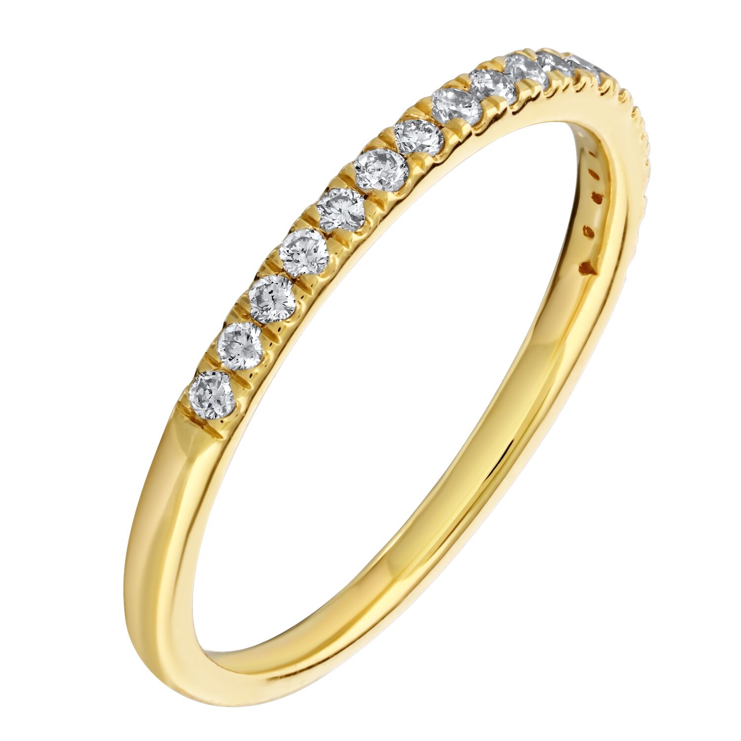 Bridal Collection 14K Yellow Gold Wedding Ring Wedding Ring Matches 90225/90226/90227/90228 Diamond 0.22 Ctw