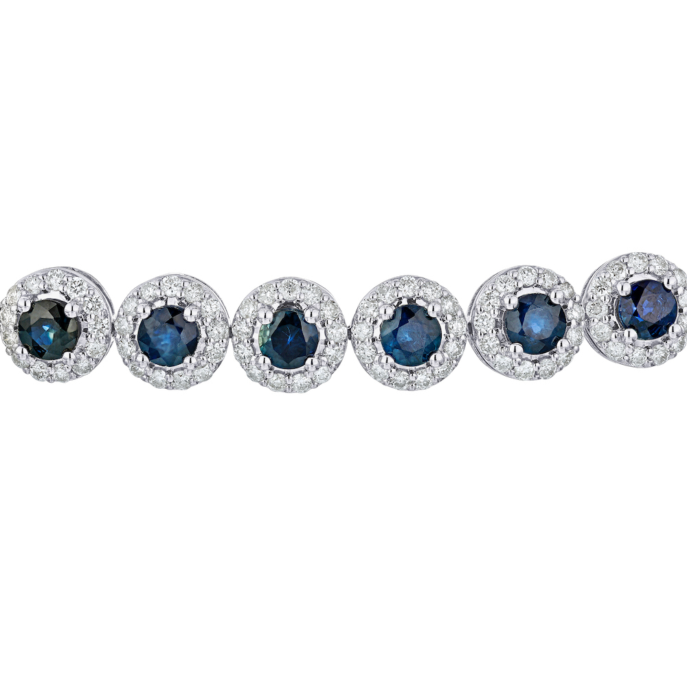 Majestic Gems™ 14K White Gold Color Stone with Halo's 10.00 Ctw