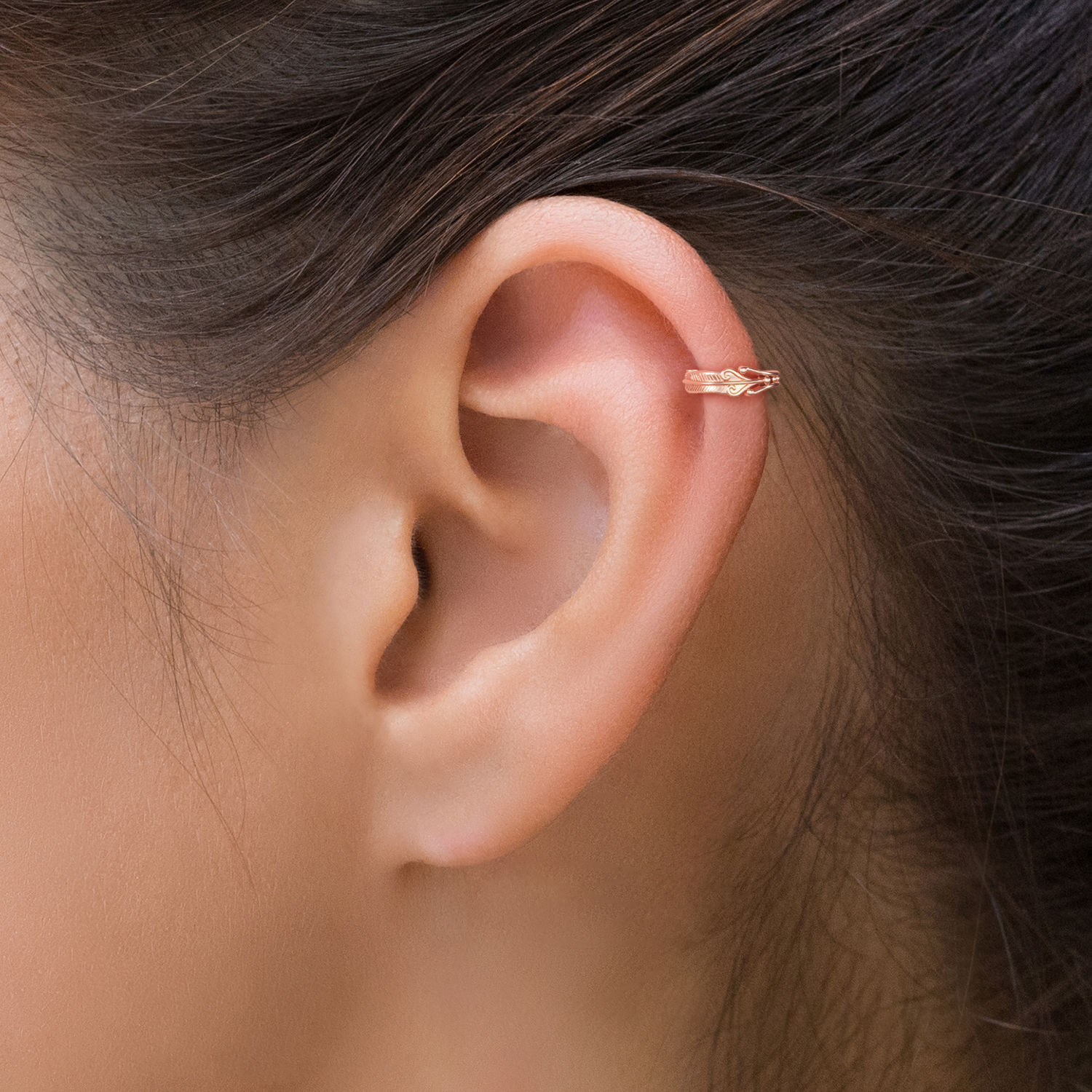 Rose Gold Small Hoops For Double Piercing Silver And Rose Gold Double Hoop Earrings