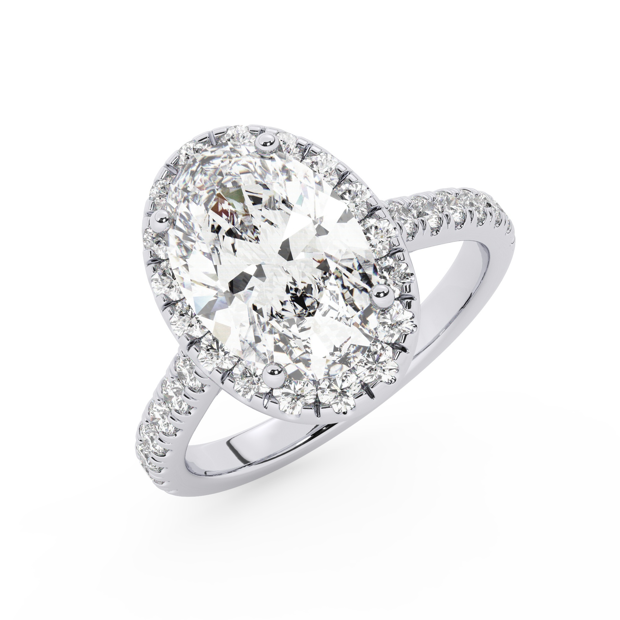 טבעת אירוסין היילו זירקונים