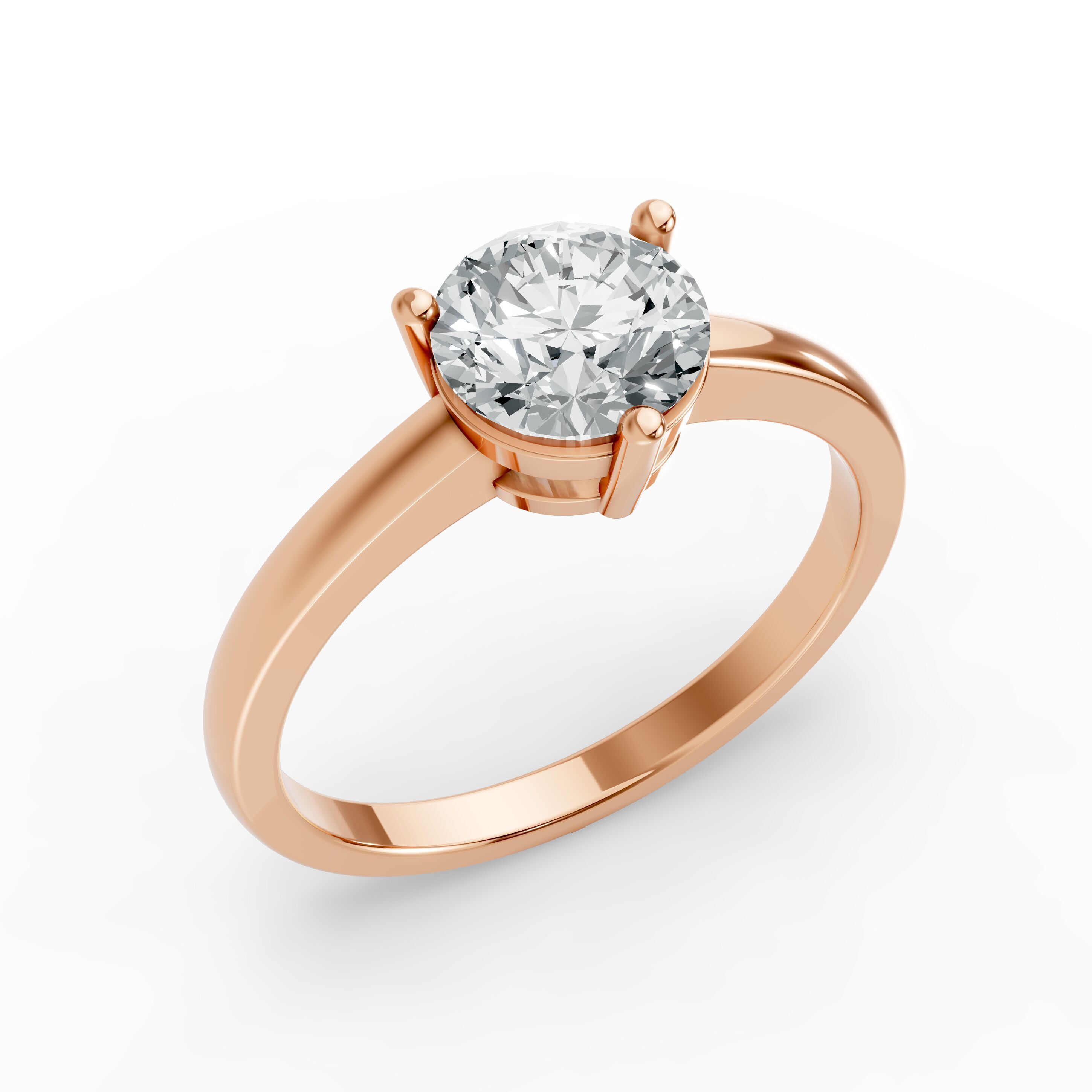 3 Prong Solitaire Ring