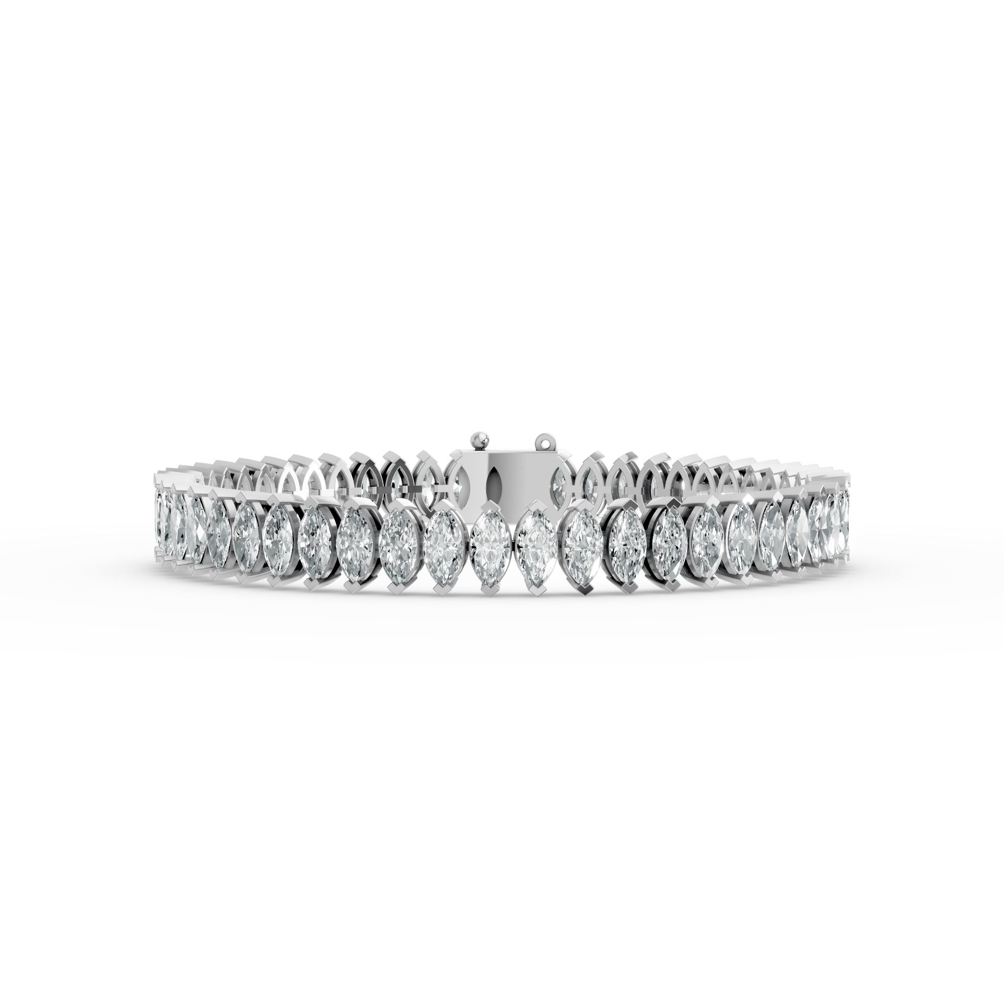 Marquise Shape Diamond Bracelets in Gold