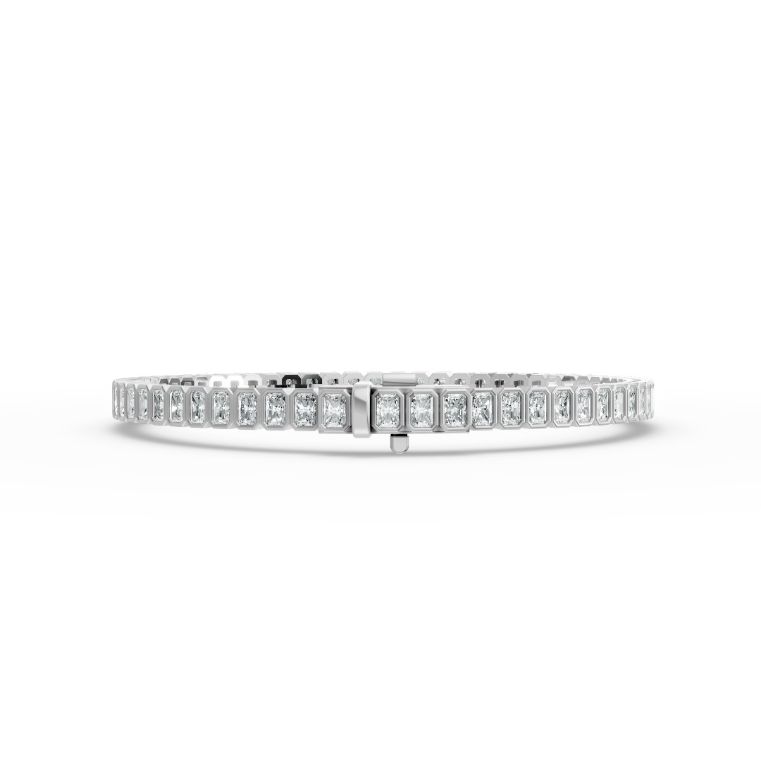 Radiant Shape Diamond Bracelets in Gold