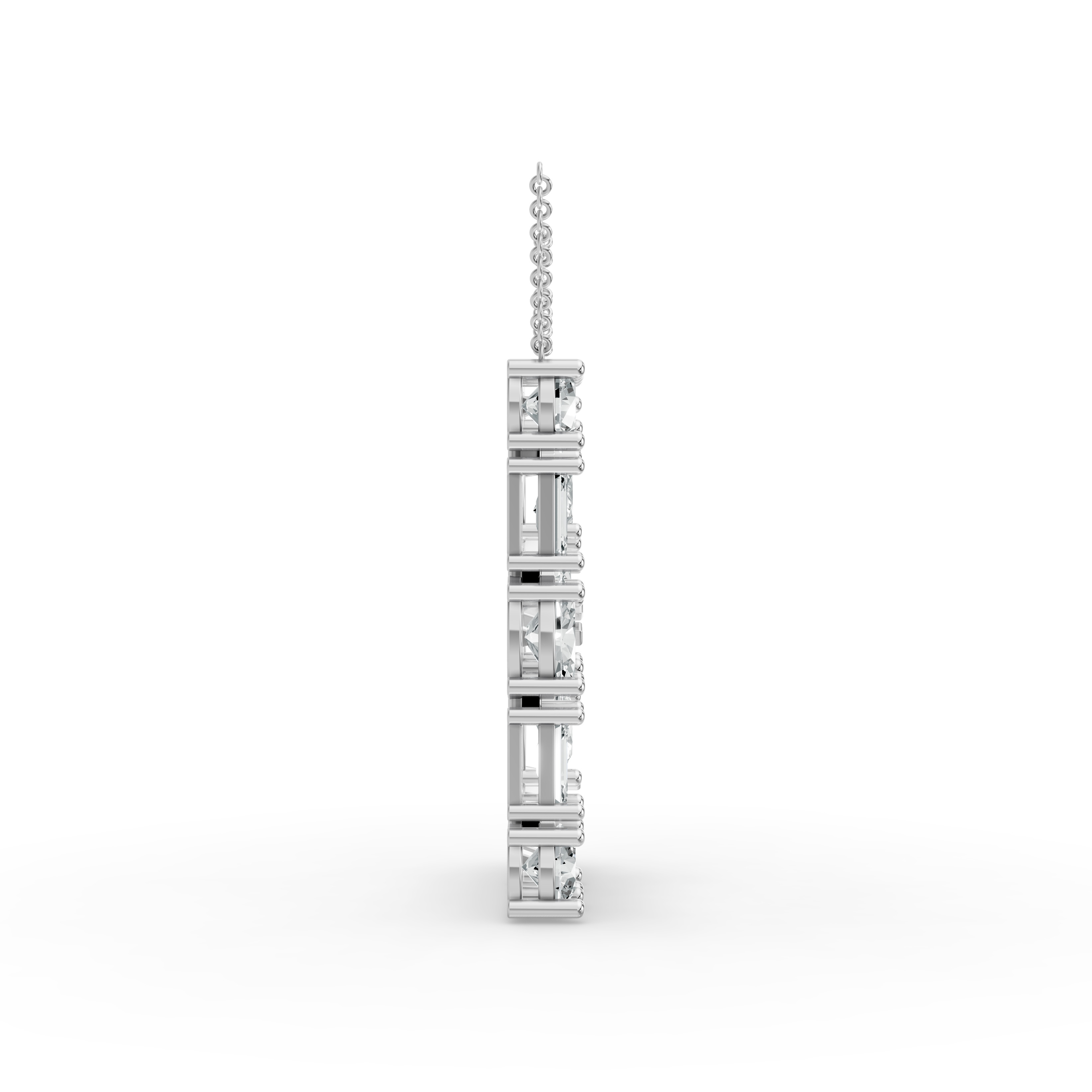 Emerald Shape Diamond Alphabet Collection in Gold