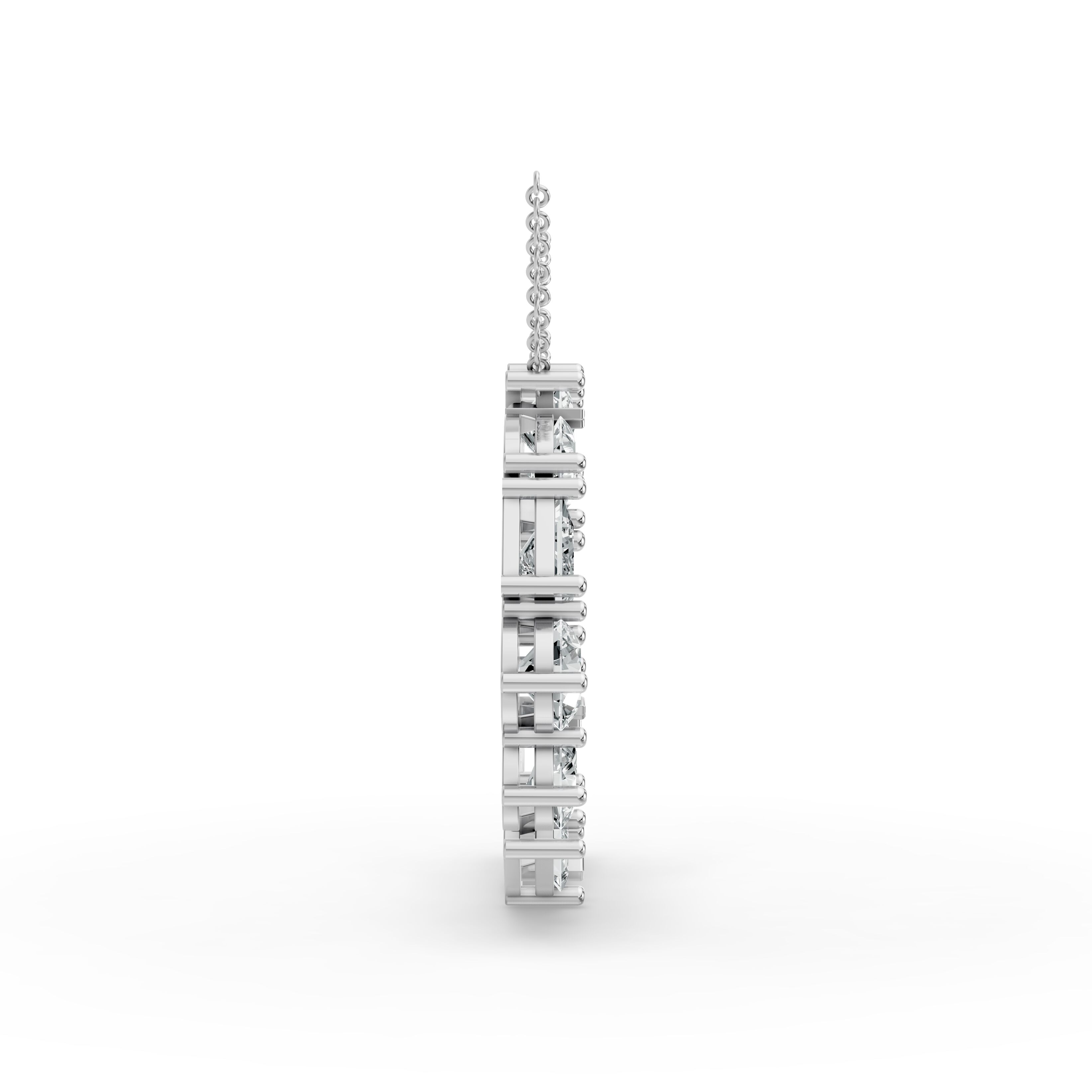Round Shape Diamond Alphabet Collection in Gold