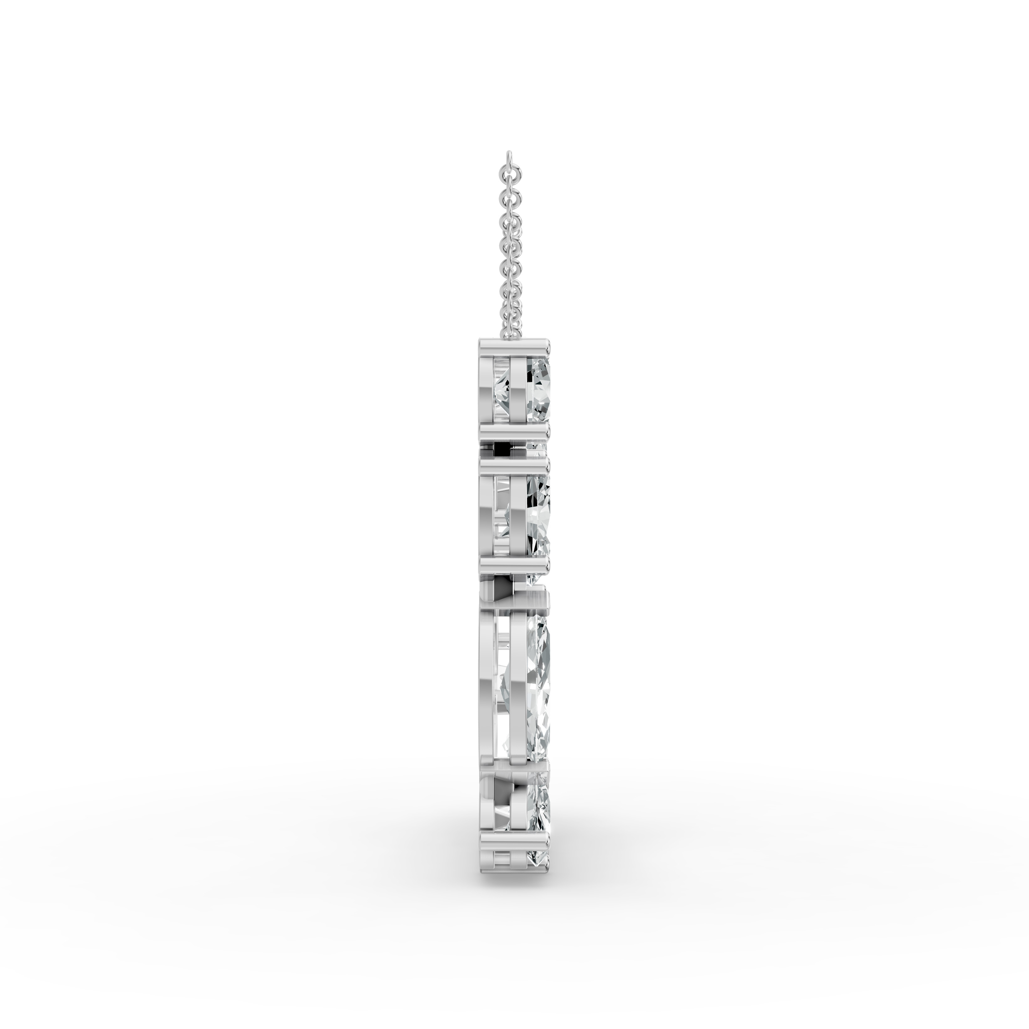 Round Shape Diamond Alphabet Collection in Gold