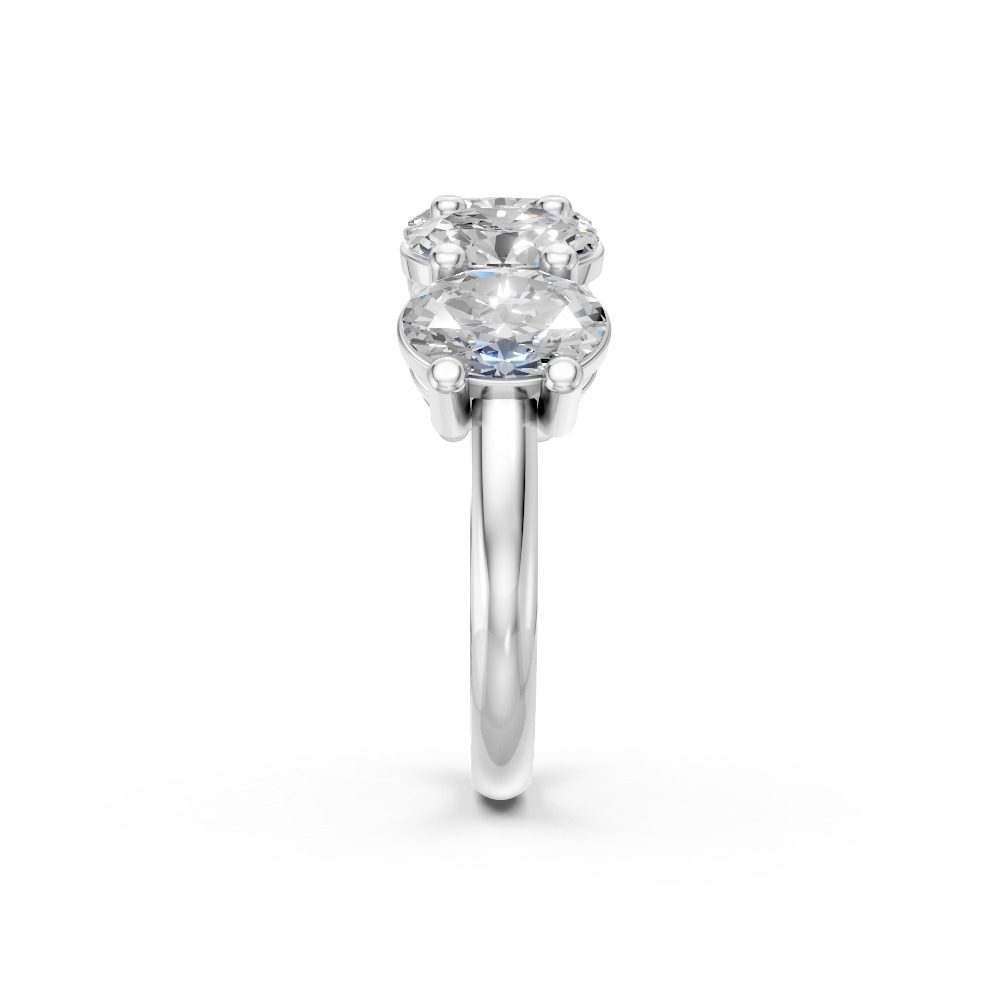 Oval Shape Diamond Anniversary Band in Gold