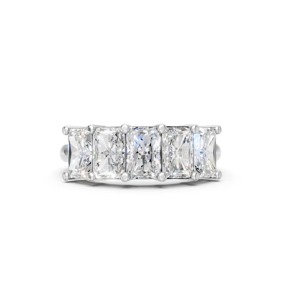 Radiant Shape Diamond Anniversary Band in Gold