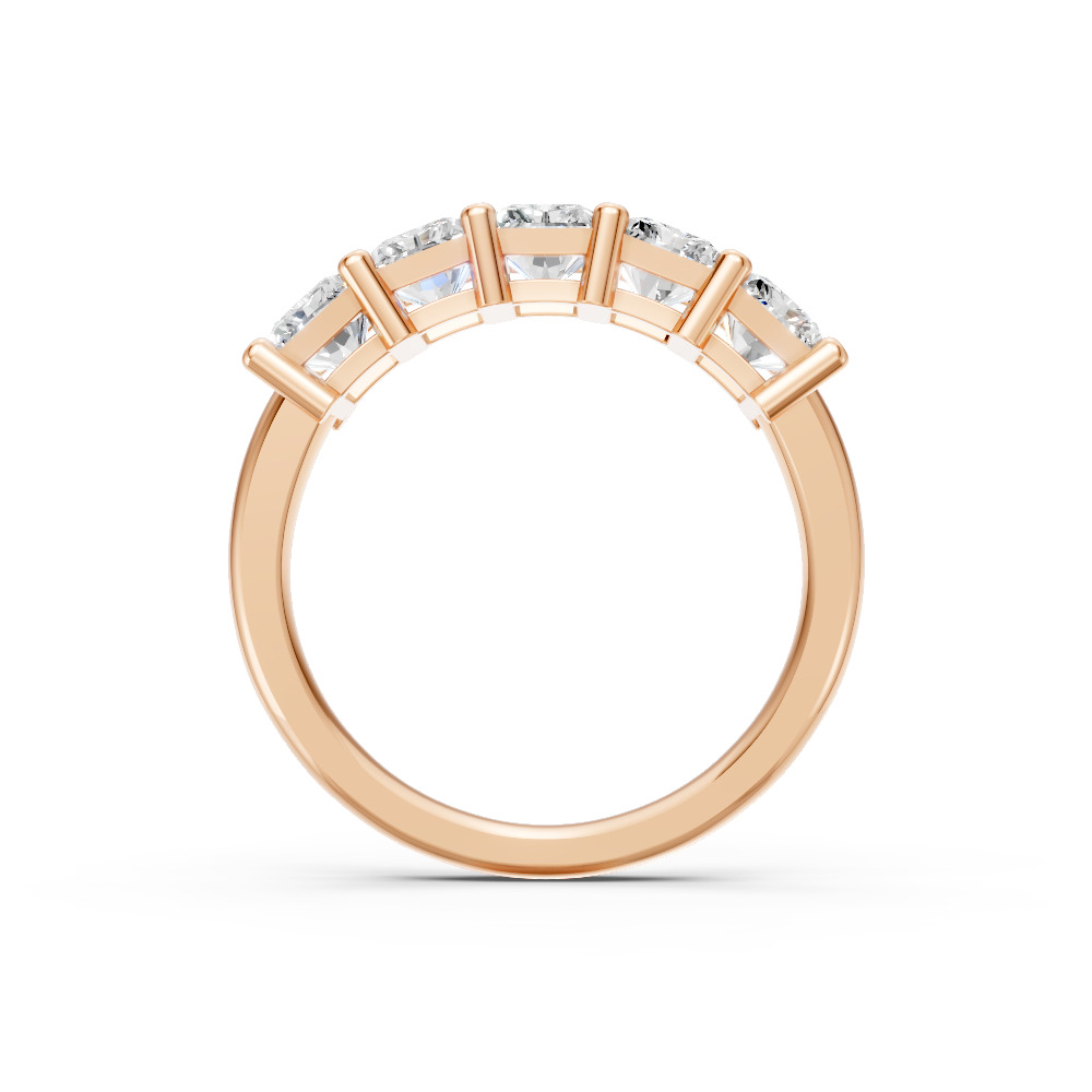 Radiant Shape Diamond Anniversary Band in Gold