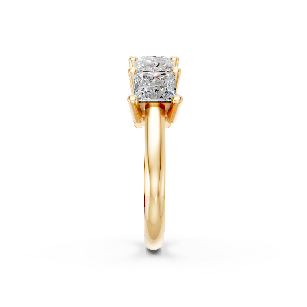 Princess Shape Diamond Anniversary Band in Gold