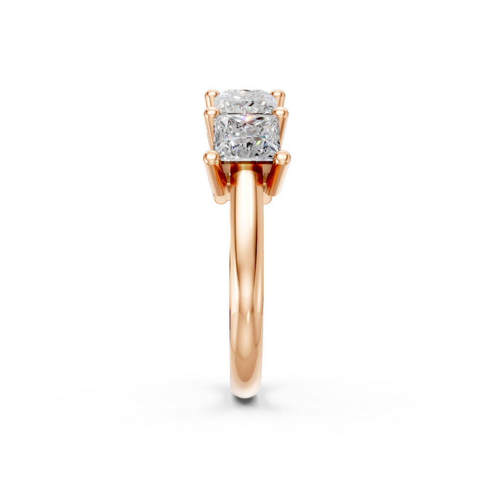 Princess Shape Diamond Anniversary Band in Gold