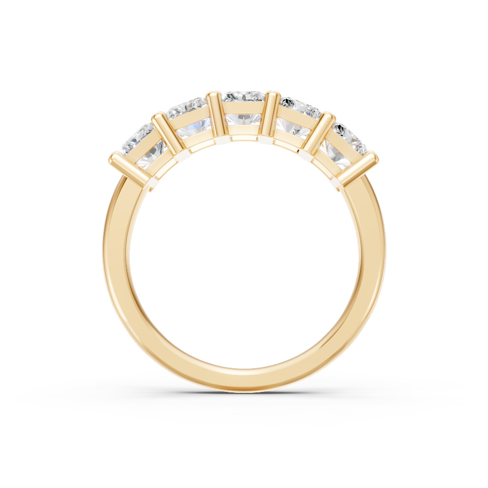 Radiant Shape Diamond Anniversary Band in Gold