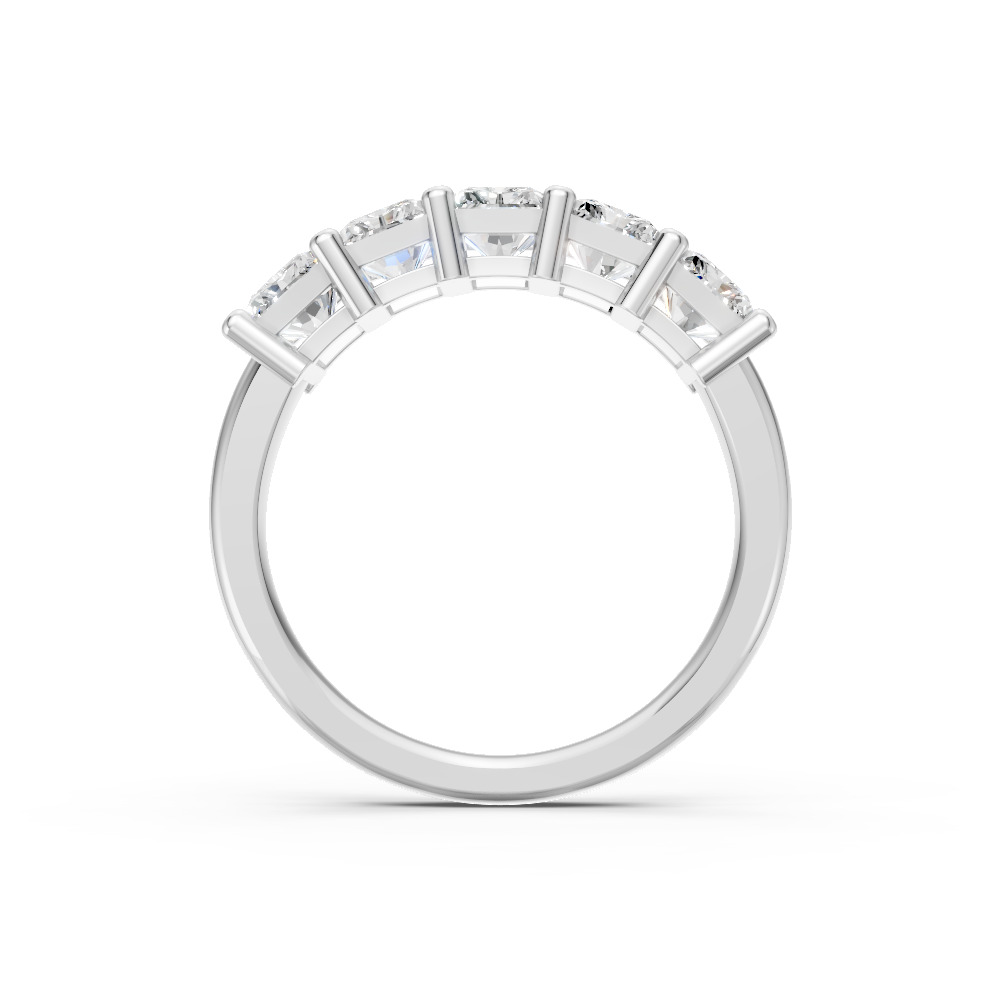 Radiant Shape Diamond Anniversary Band in Gold