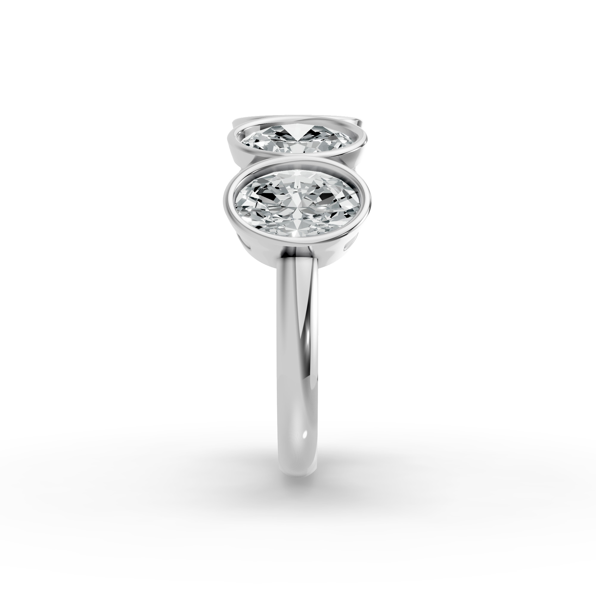 Oval Shape Diamond Anniversary Band in Gold