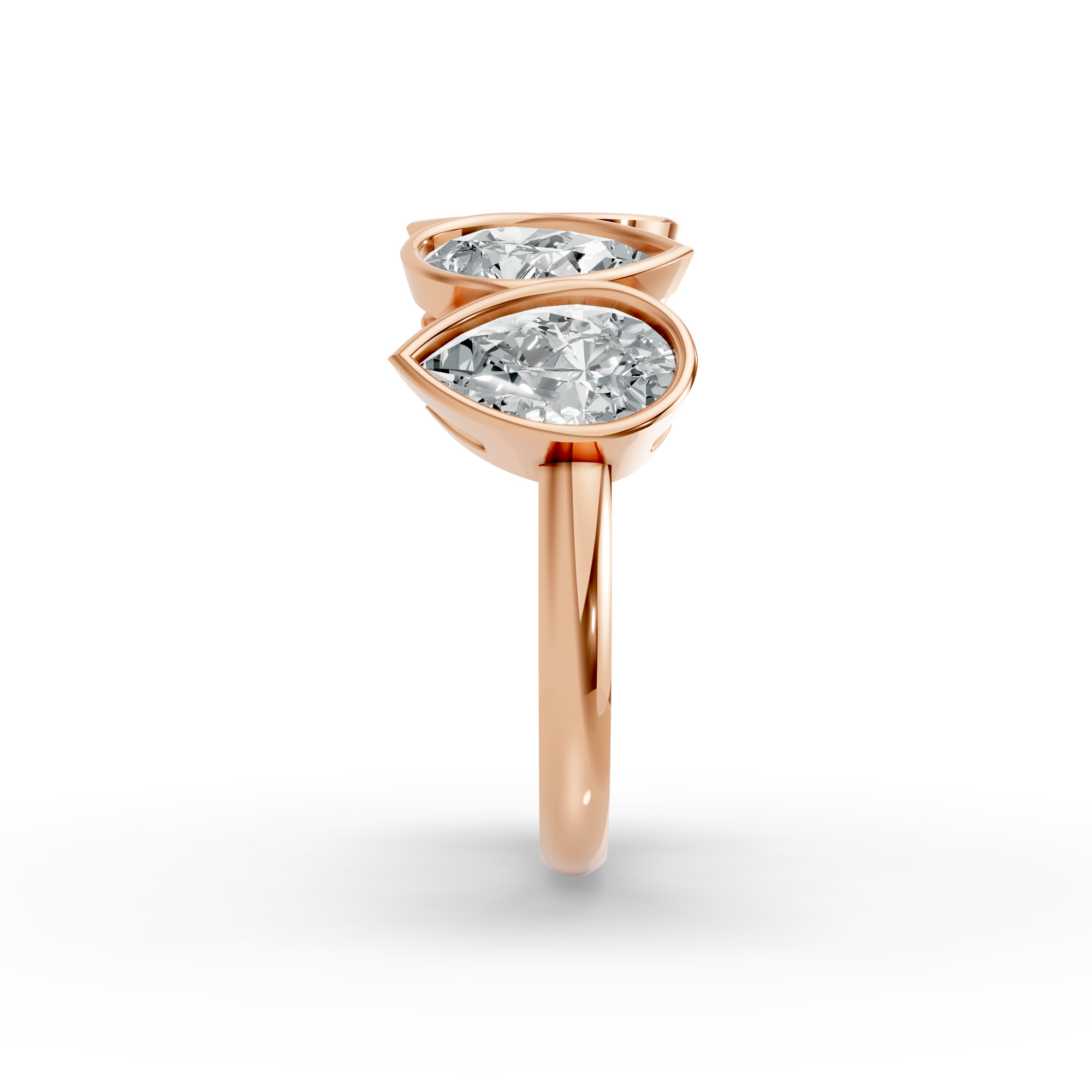 Pear Shape Diamond Anniversary Band in Gold