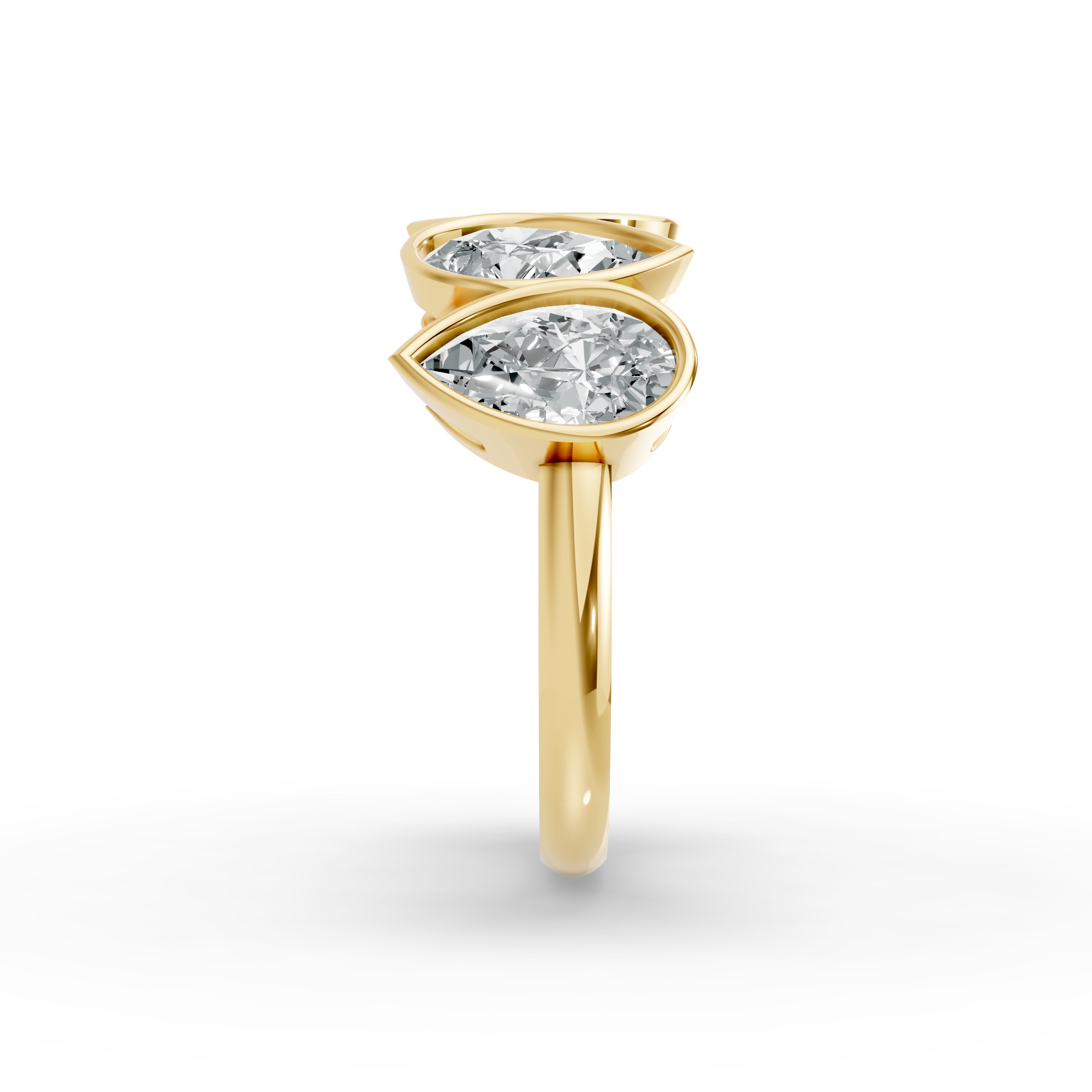 Pear Shape Diamond Anniversary Band in Gold