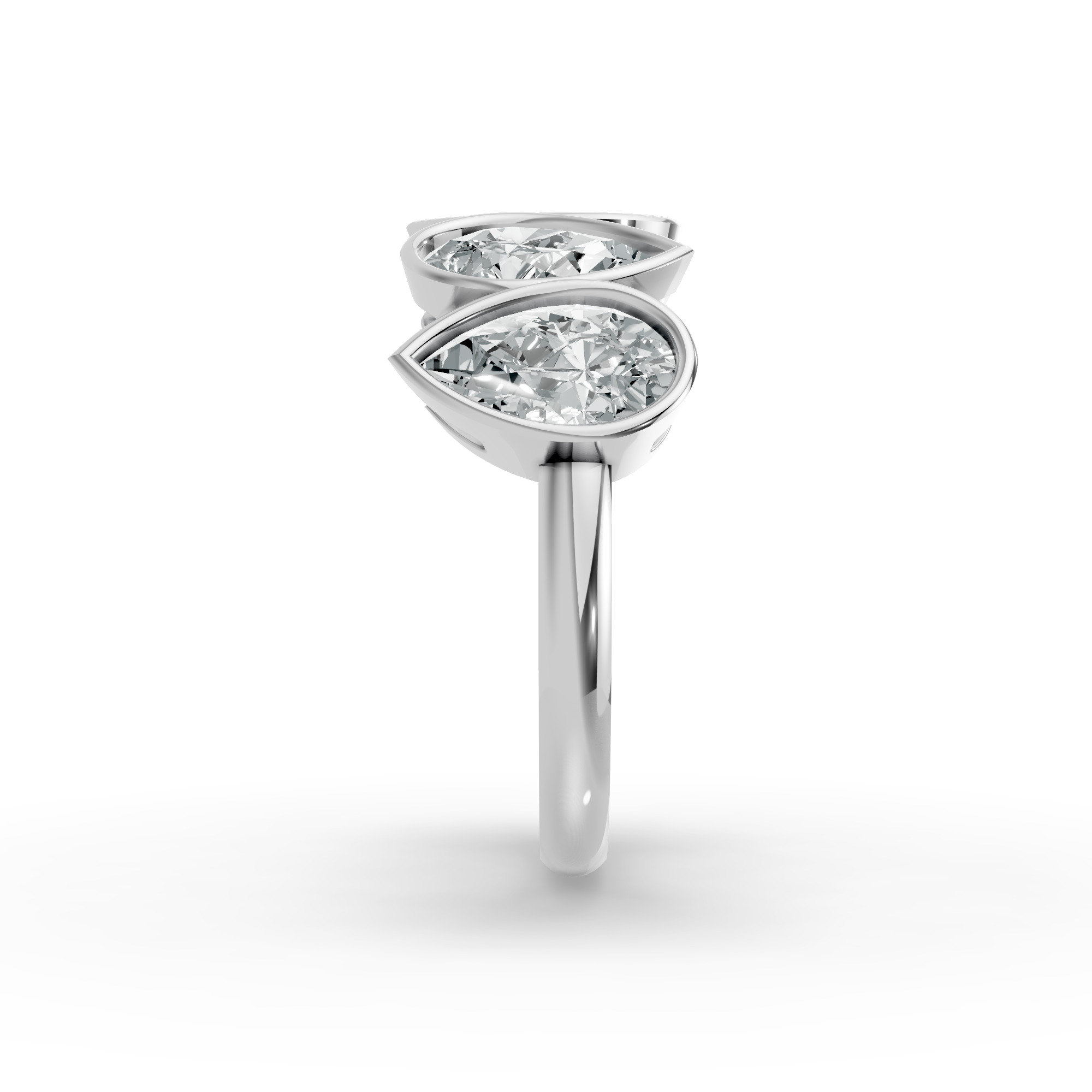 Pear Shape Diamond Anniversary Band in Gold