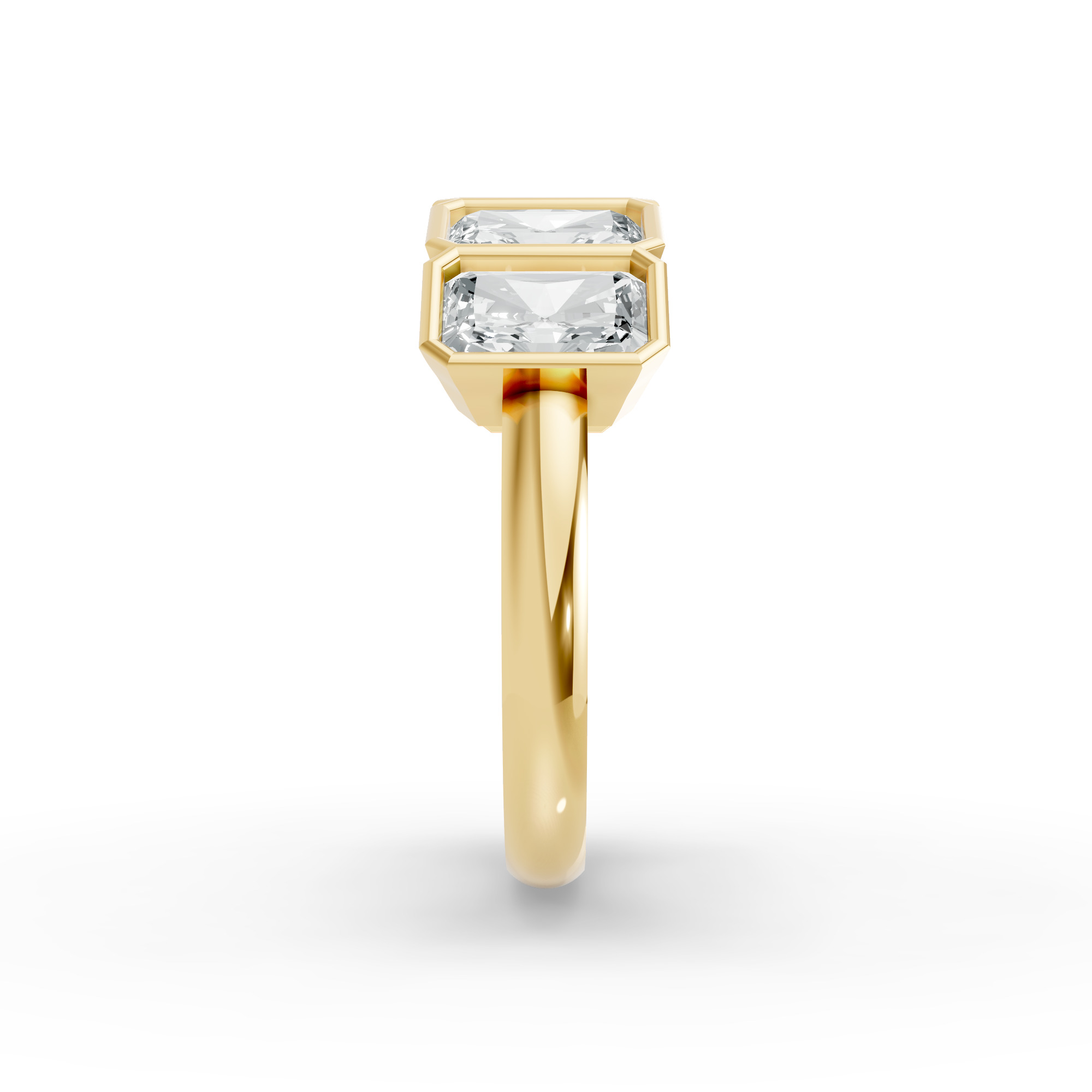 Radiant Shape Diamond Anniversary Band in Gold