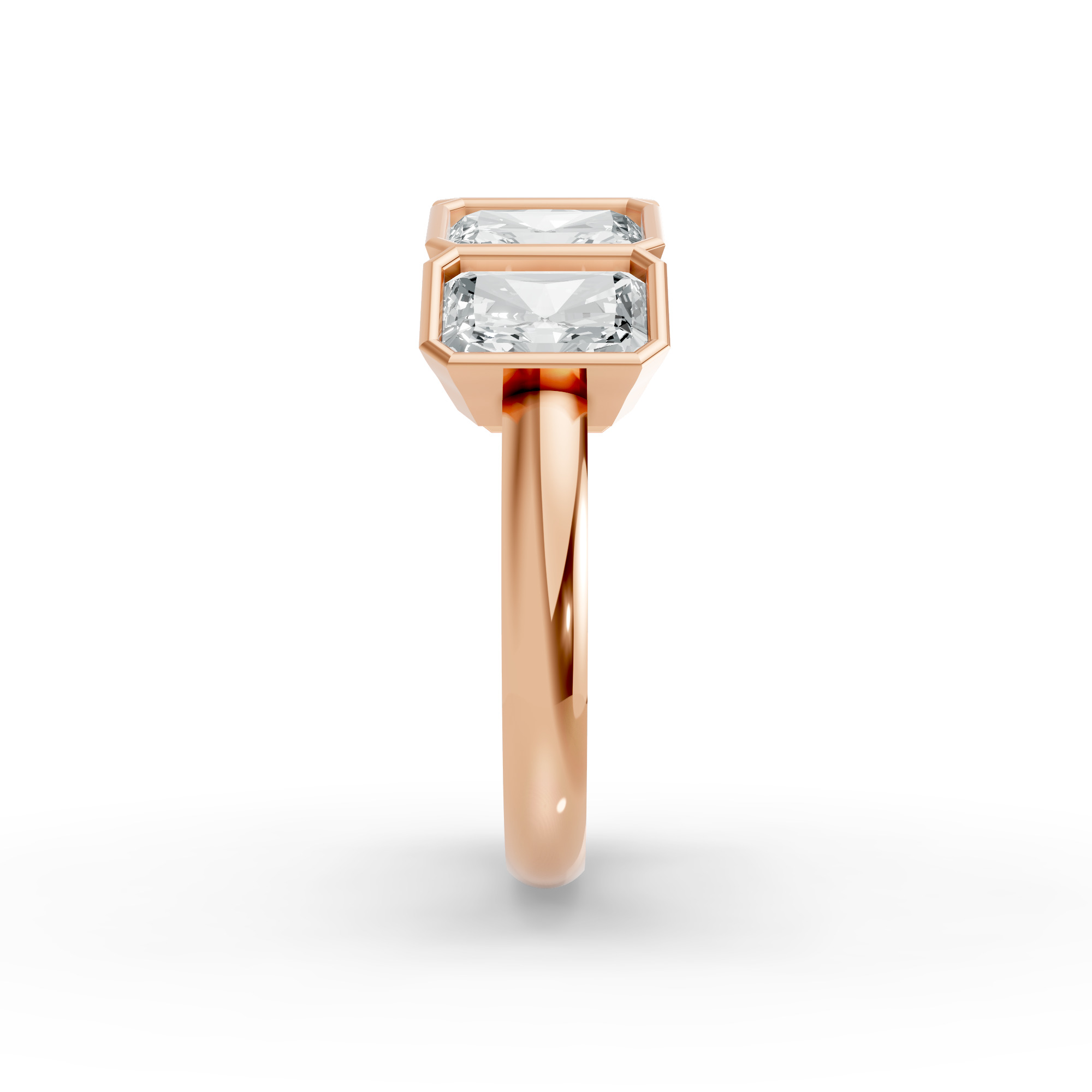 Radiant Shape Diamond Anniversary Band in Gold