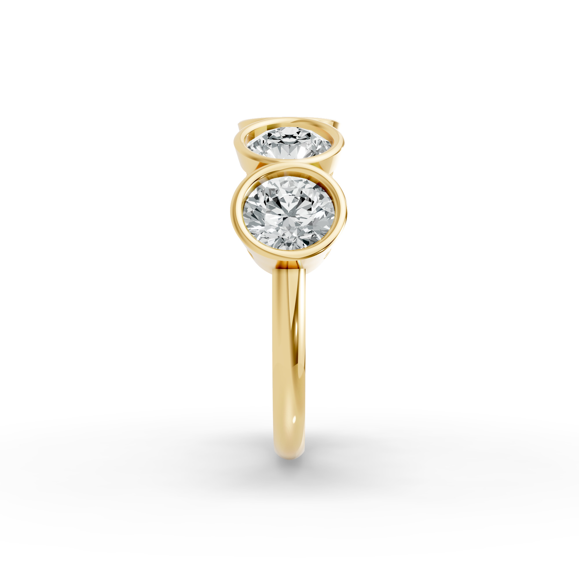 Round Shape Diamond Anniversary Band in Gold