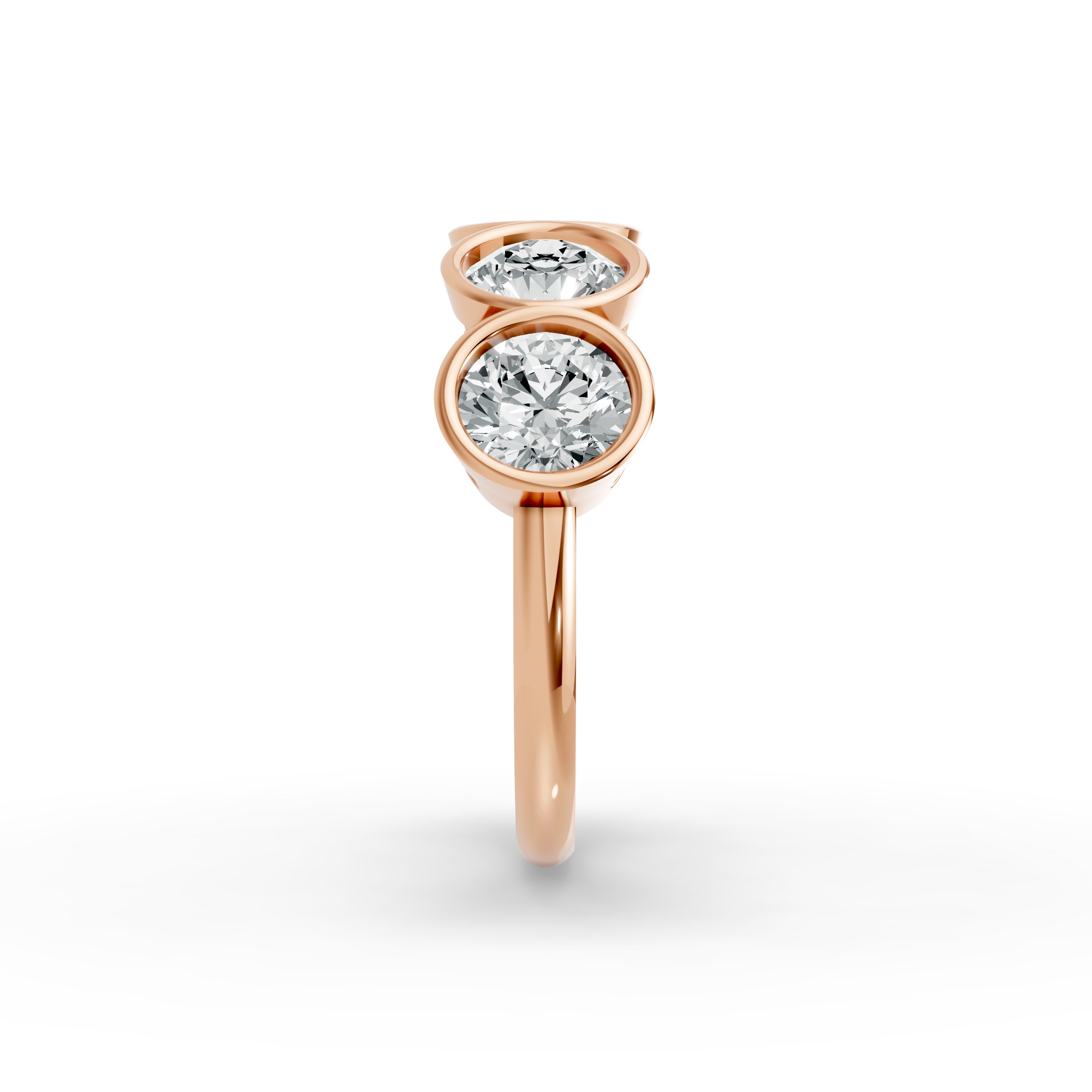 Round Shape Diamond Anniversary Band in Gold