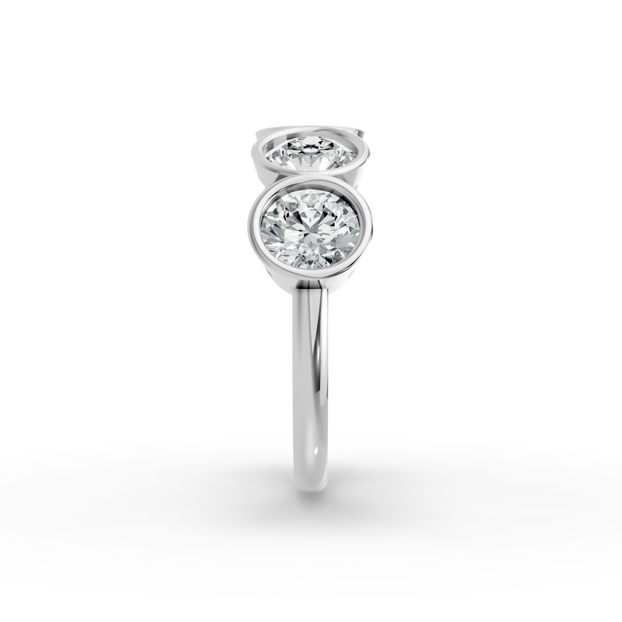 Round Shape Diamond Anniversary Band in Gold