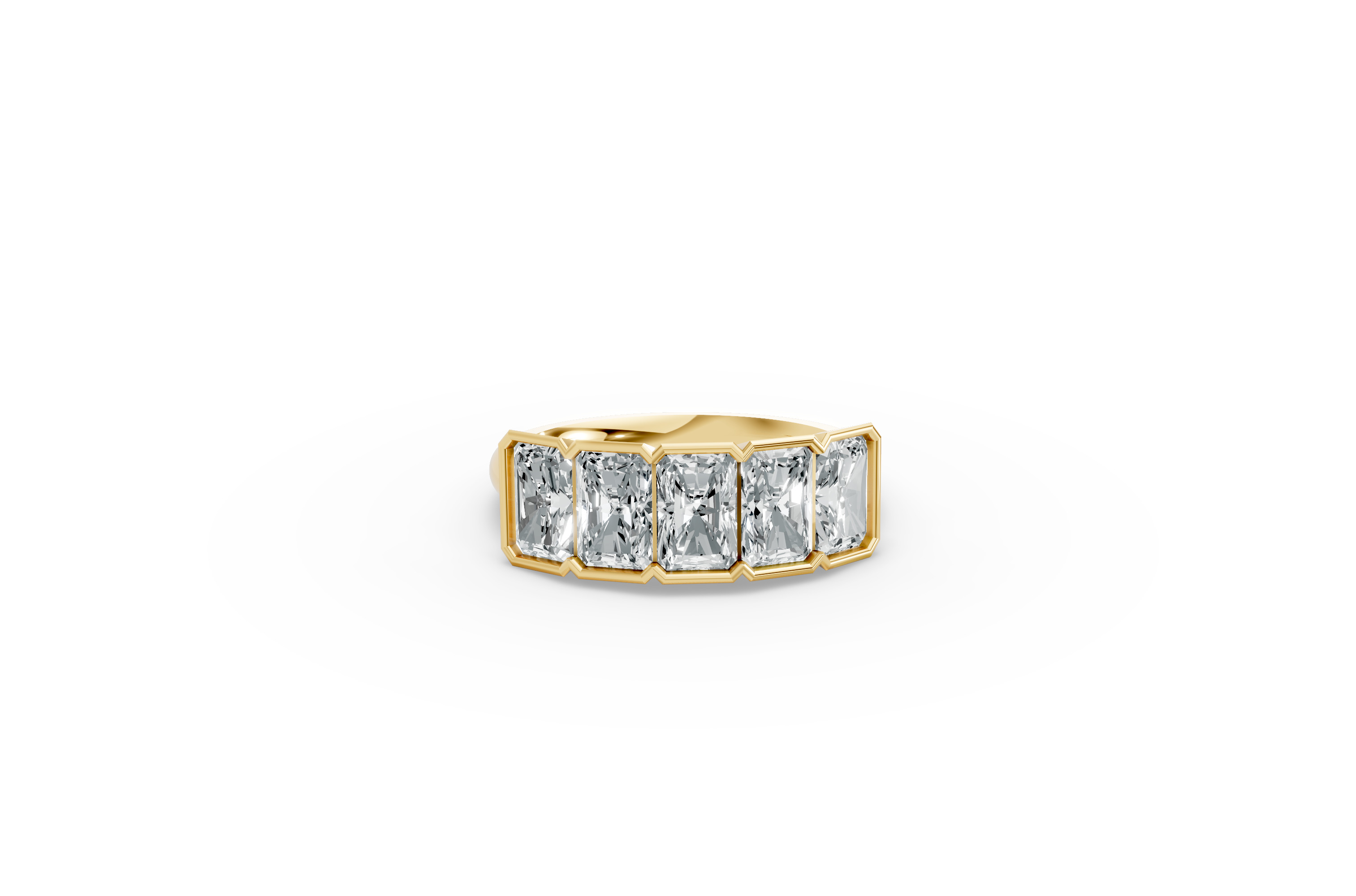 Radiant Shape Diamond Anniversary Band in Gold