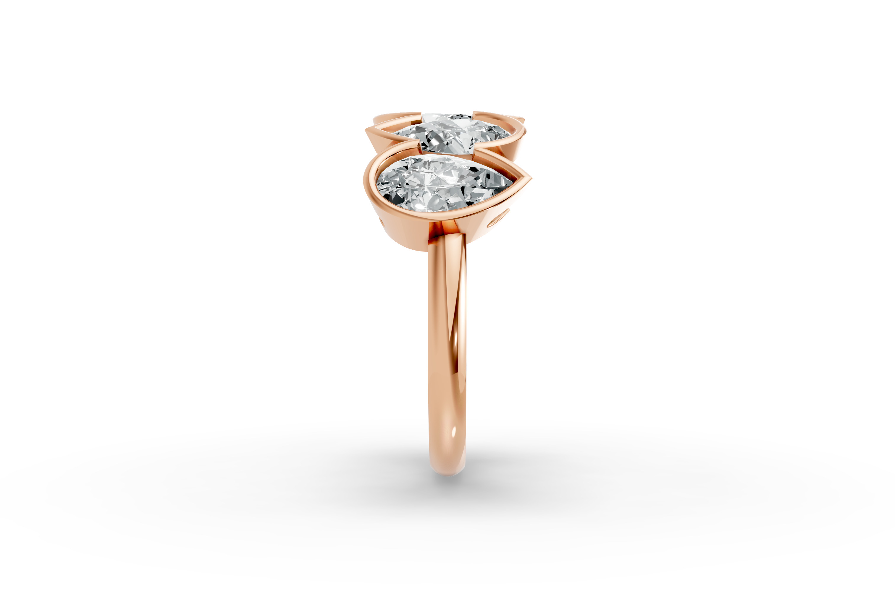 Pear Shape Diamond Anniversary Band in Gold