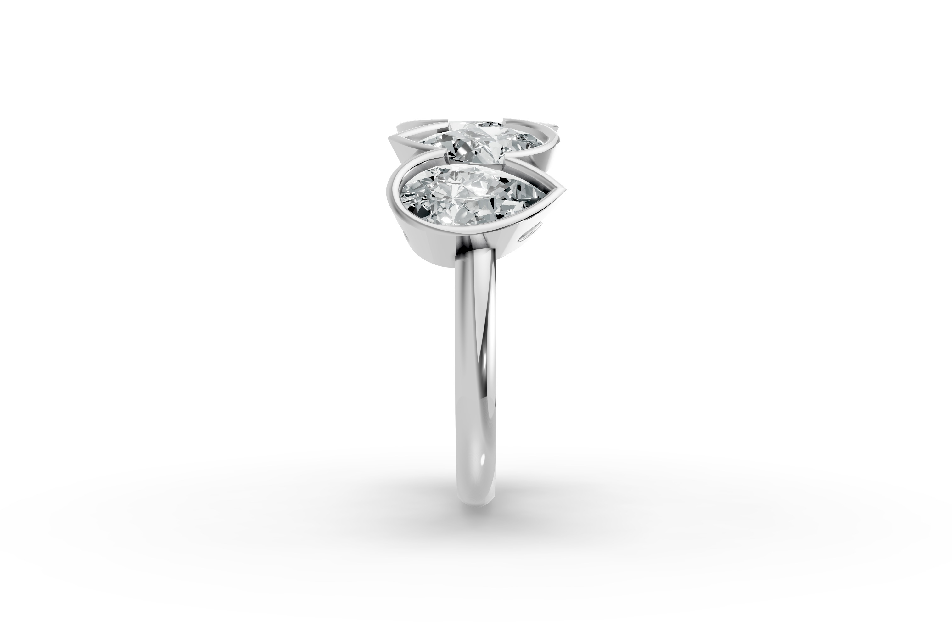 Pear Shape Diamond Anniversary Band in Gold