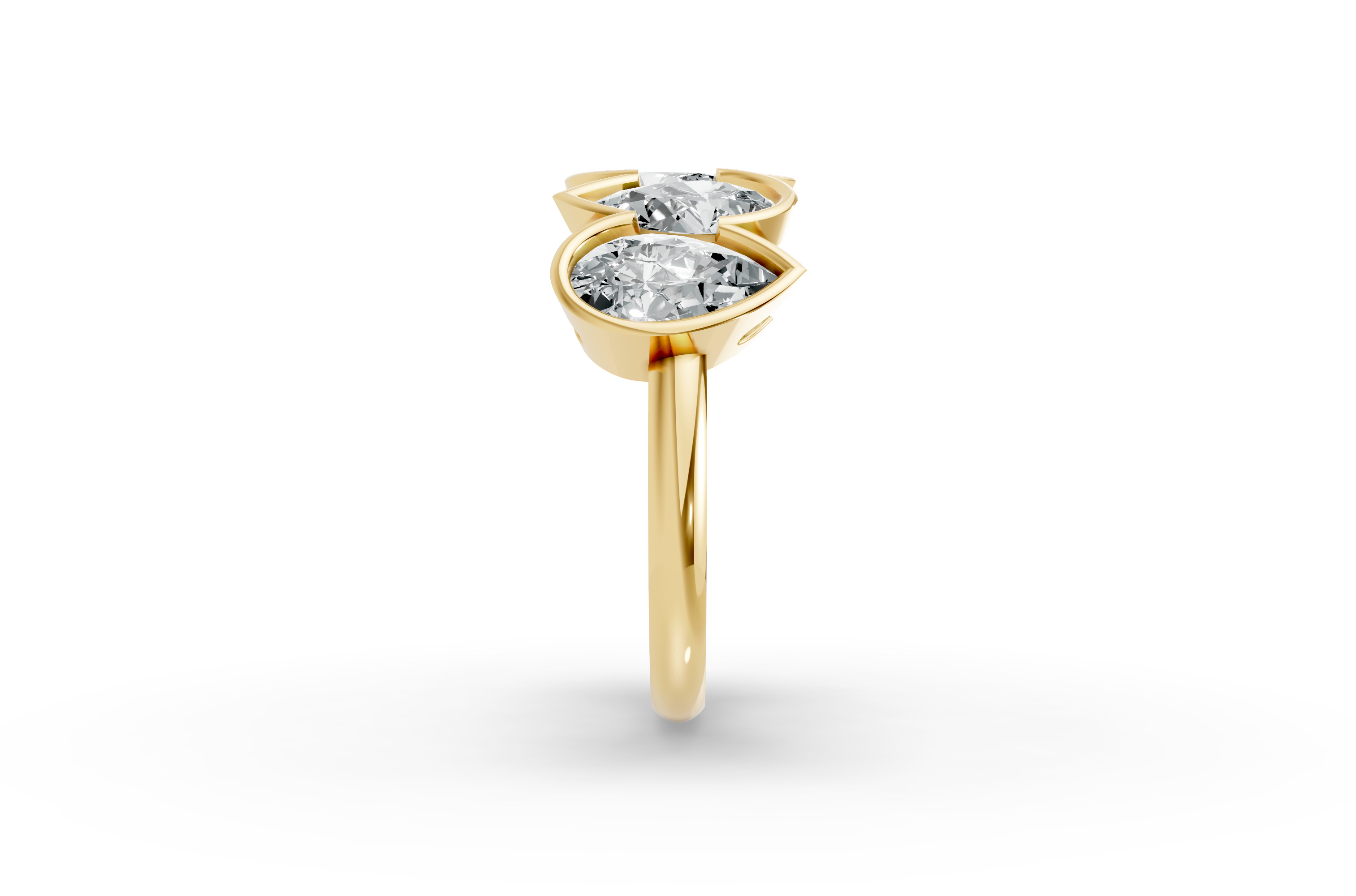 Pear Shape Diamond Anniversary Band in Gold