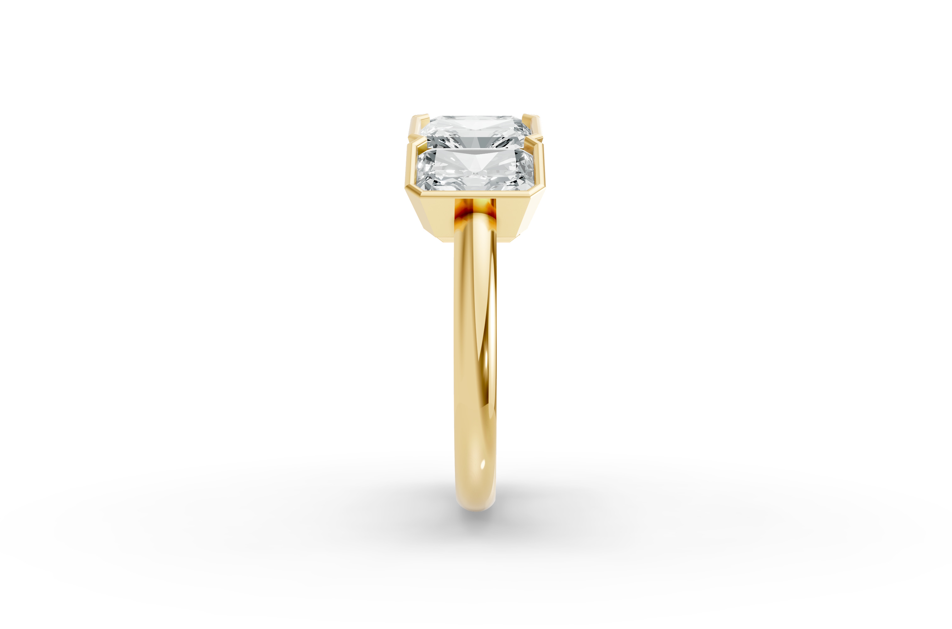 Radiant Shape Diamond Anniversary Band in Gold