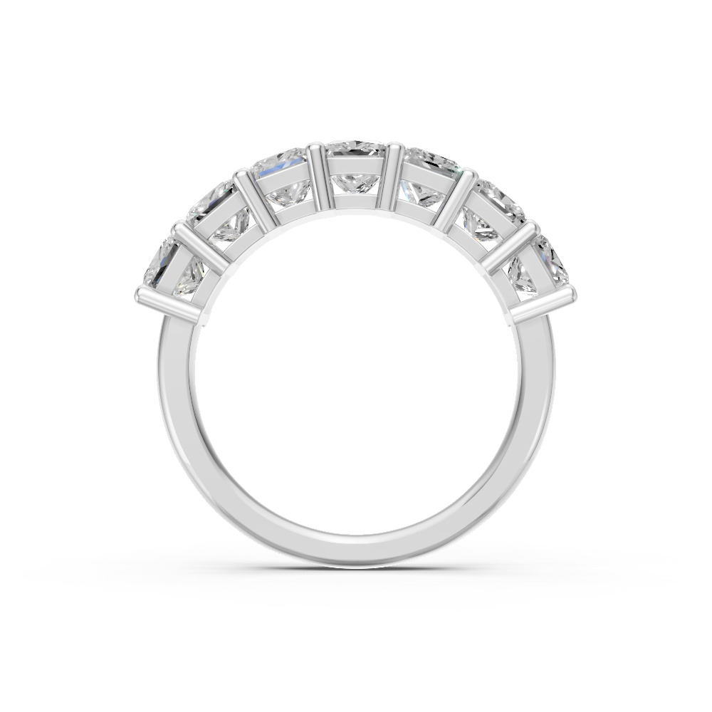 Princess Shape Diamond Anniversary Band in Gold