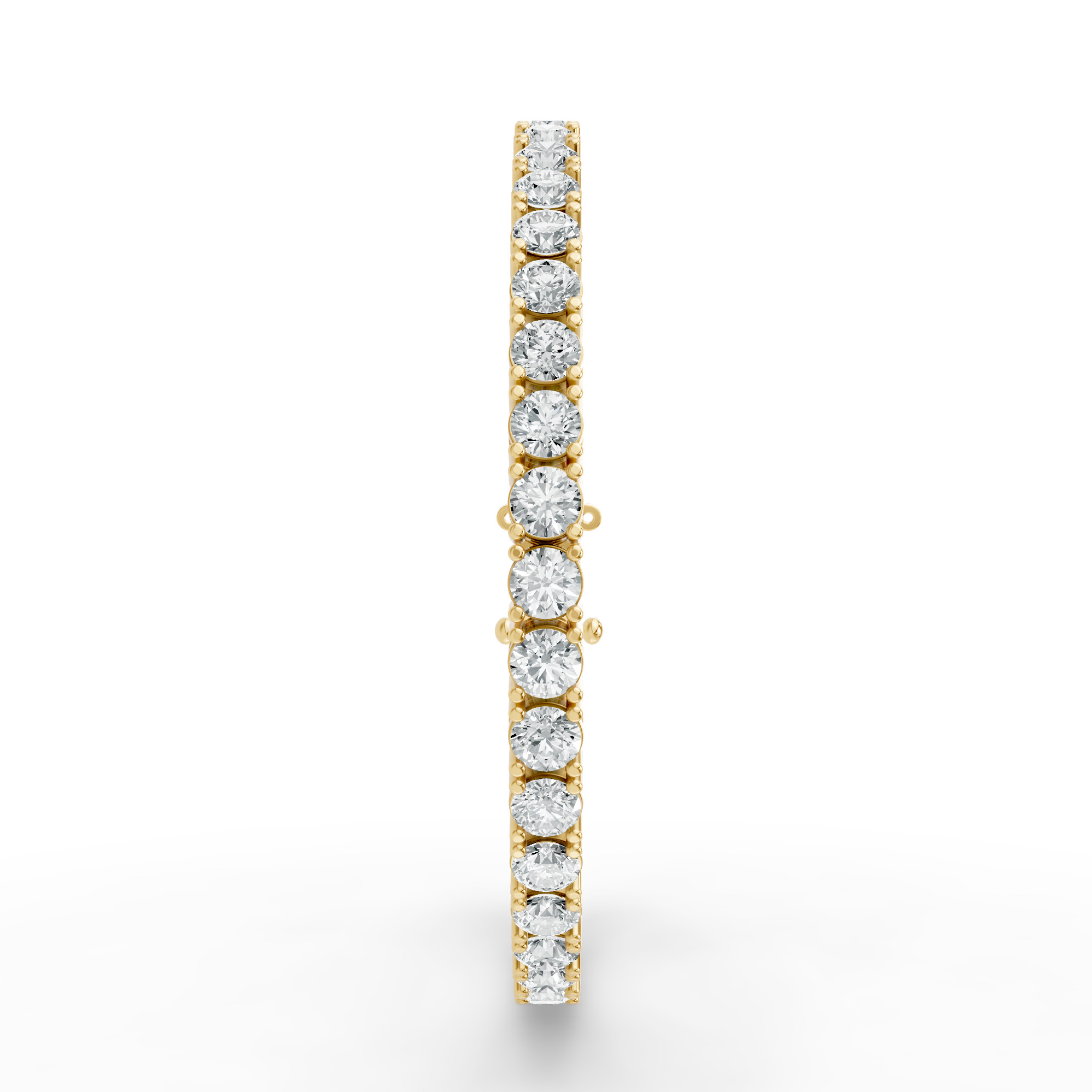 Round Shape Diamond Bracelets in Gold