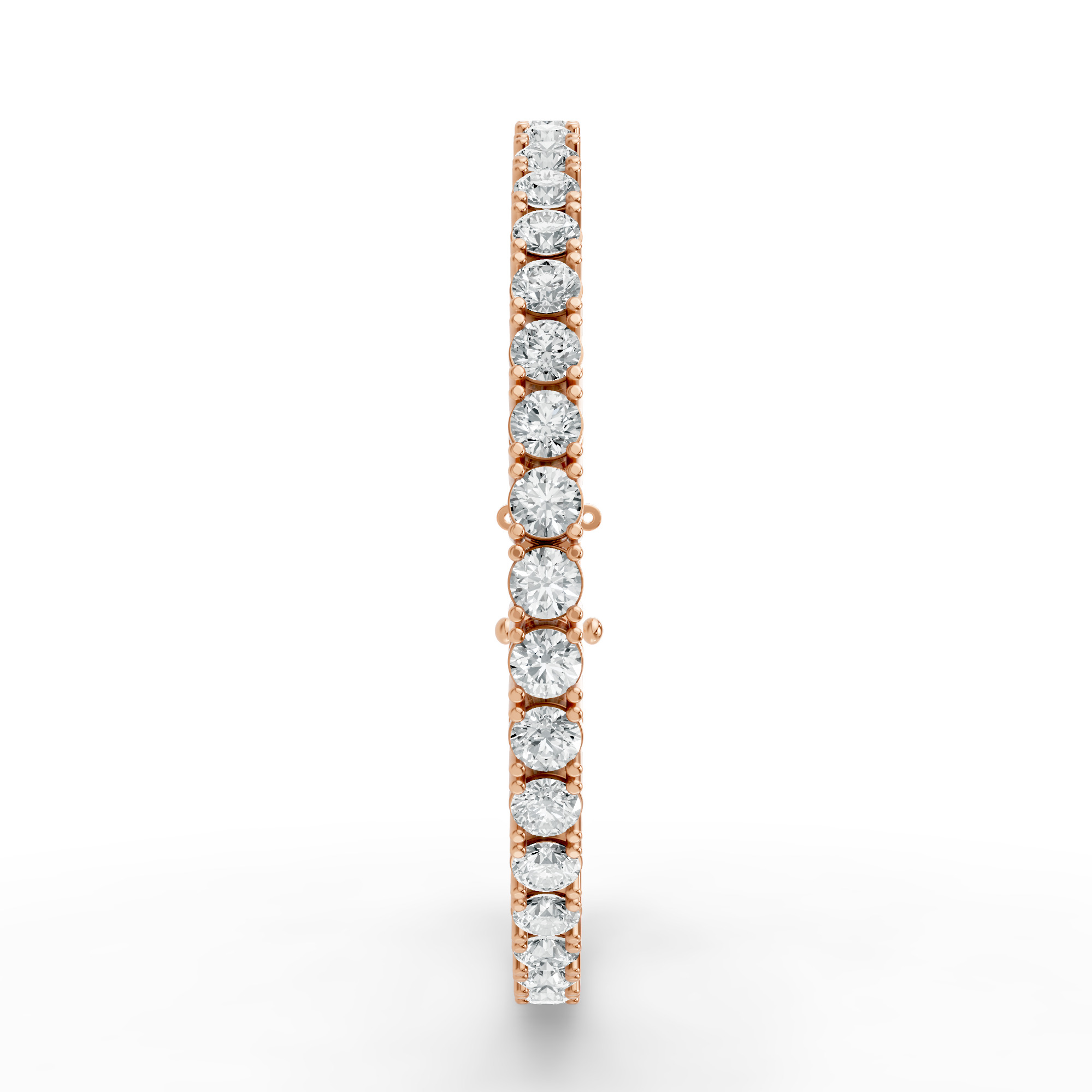 Round Shape Diamond Bracelets in Gold