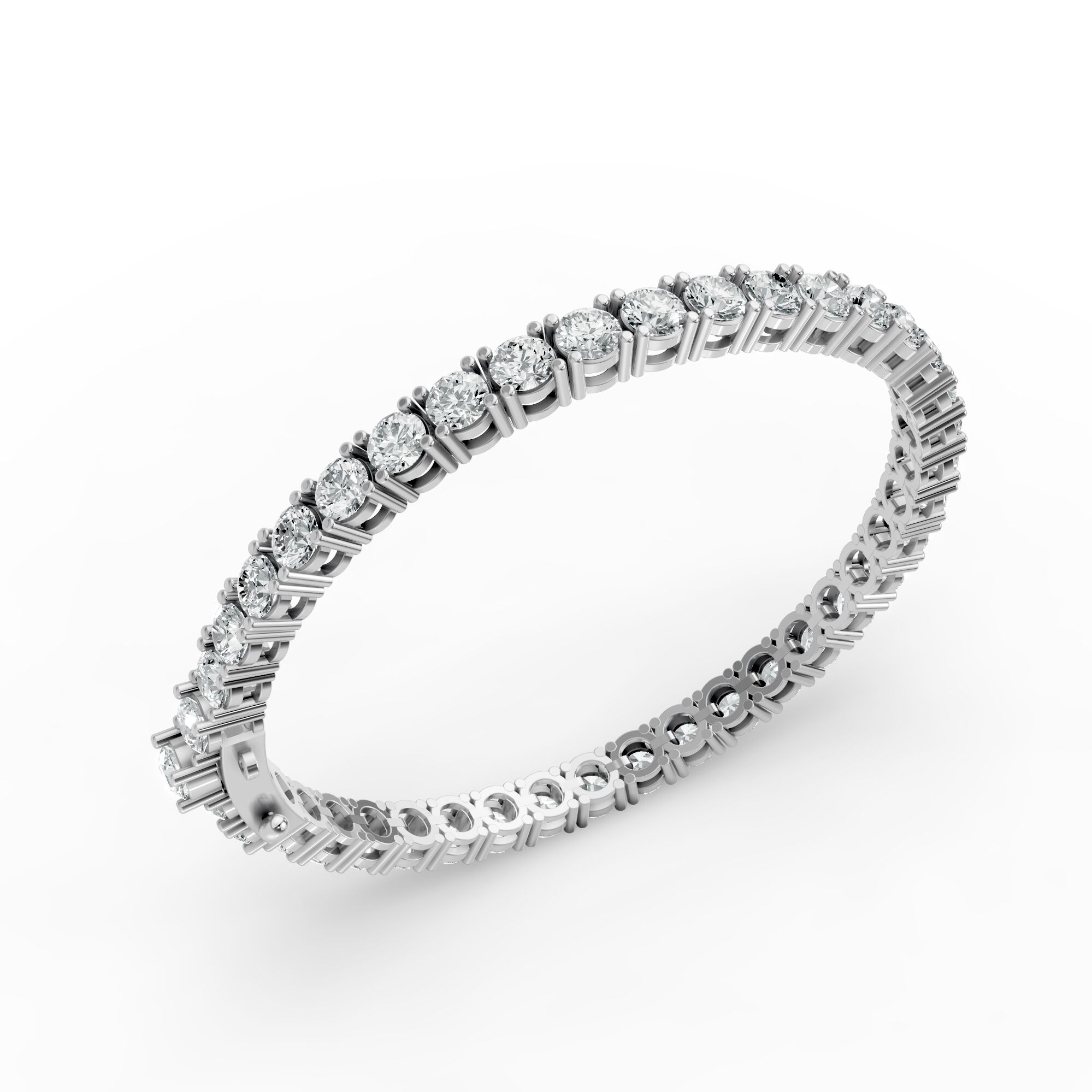 Round Shape Diamond Bracelets in Gold