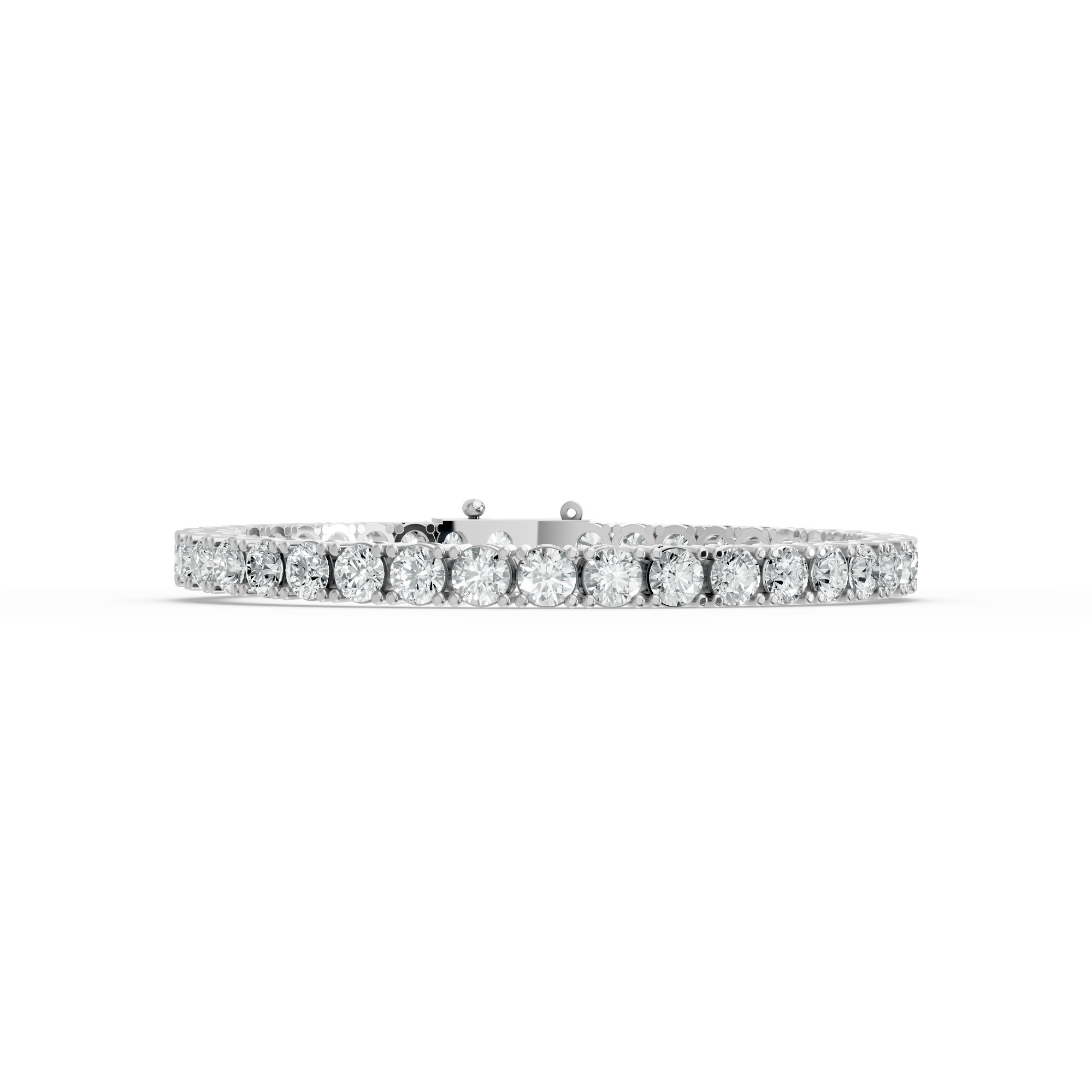 Round Shape Diamond Bracelets in Gold
