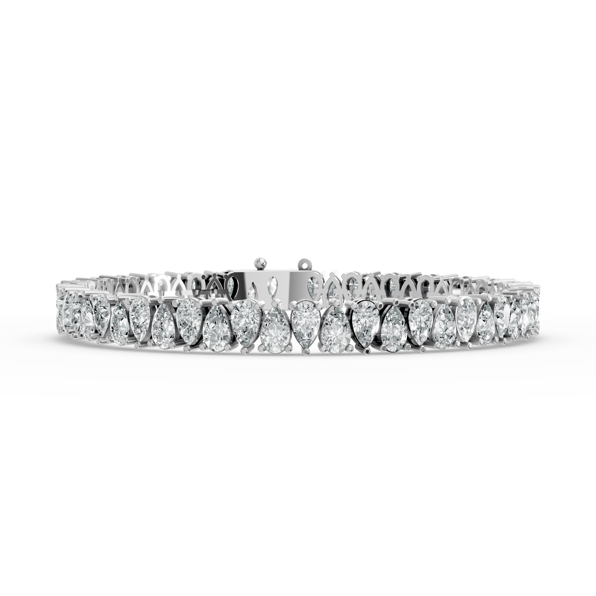 Pear Shape Diamond Bracelets in Gold