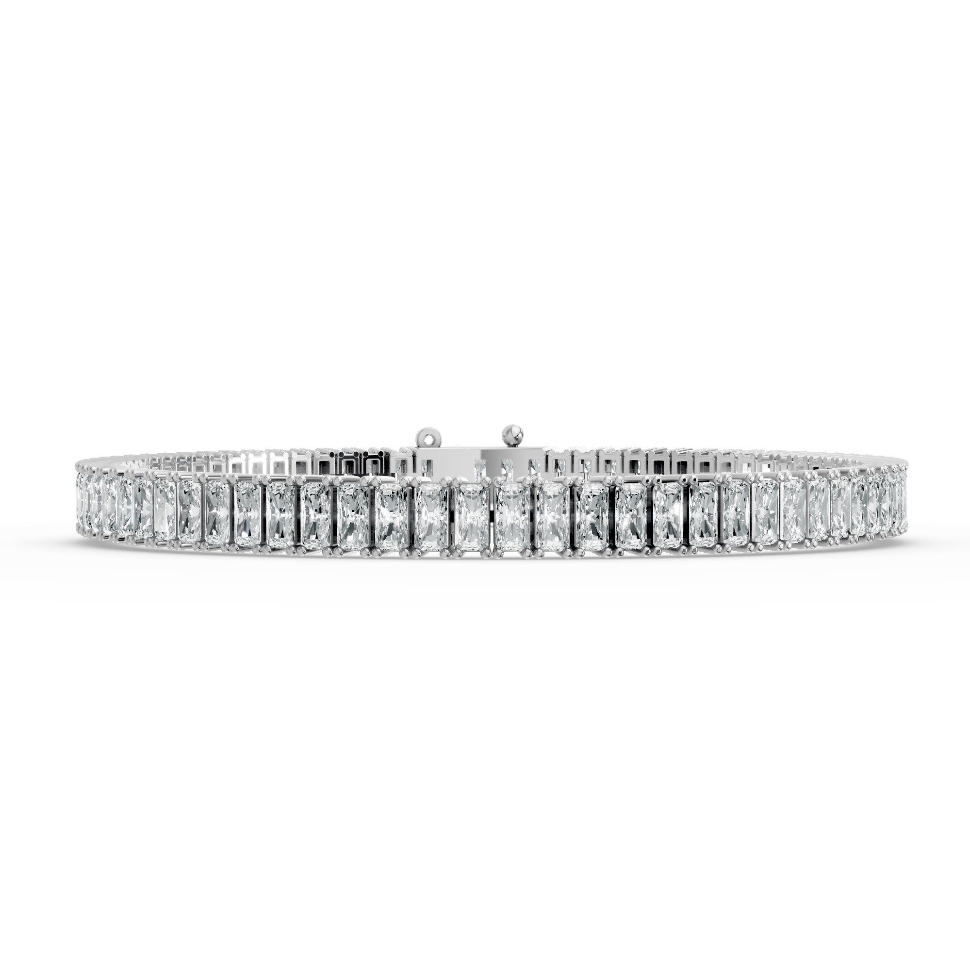 Radiant Shape Diamond Bracelets in Gold