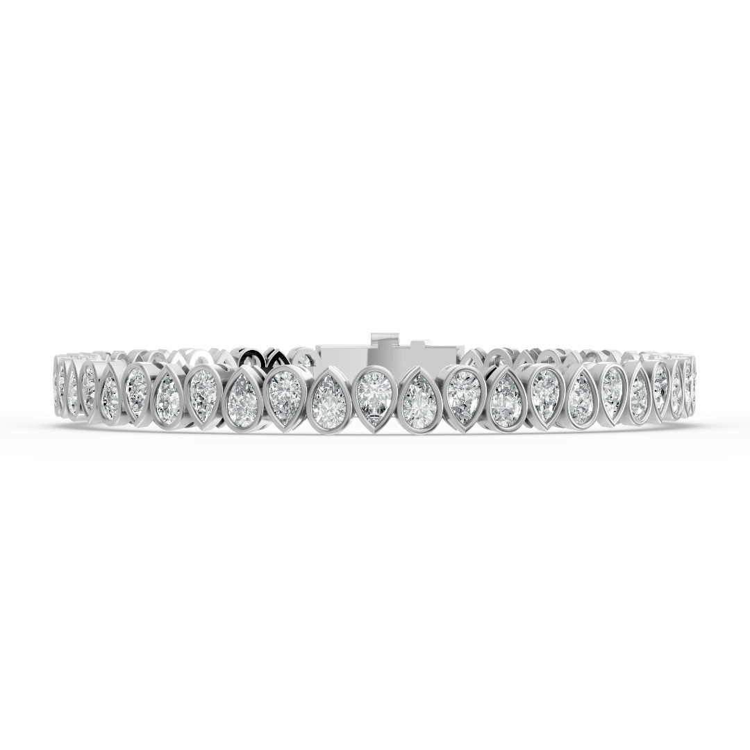 Pear Shape Diamond Bracelets in Gold