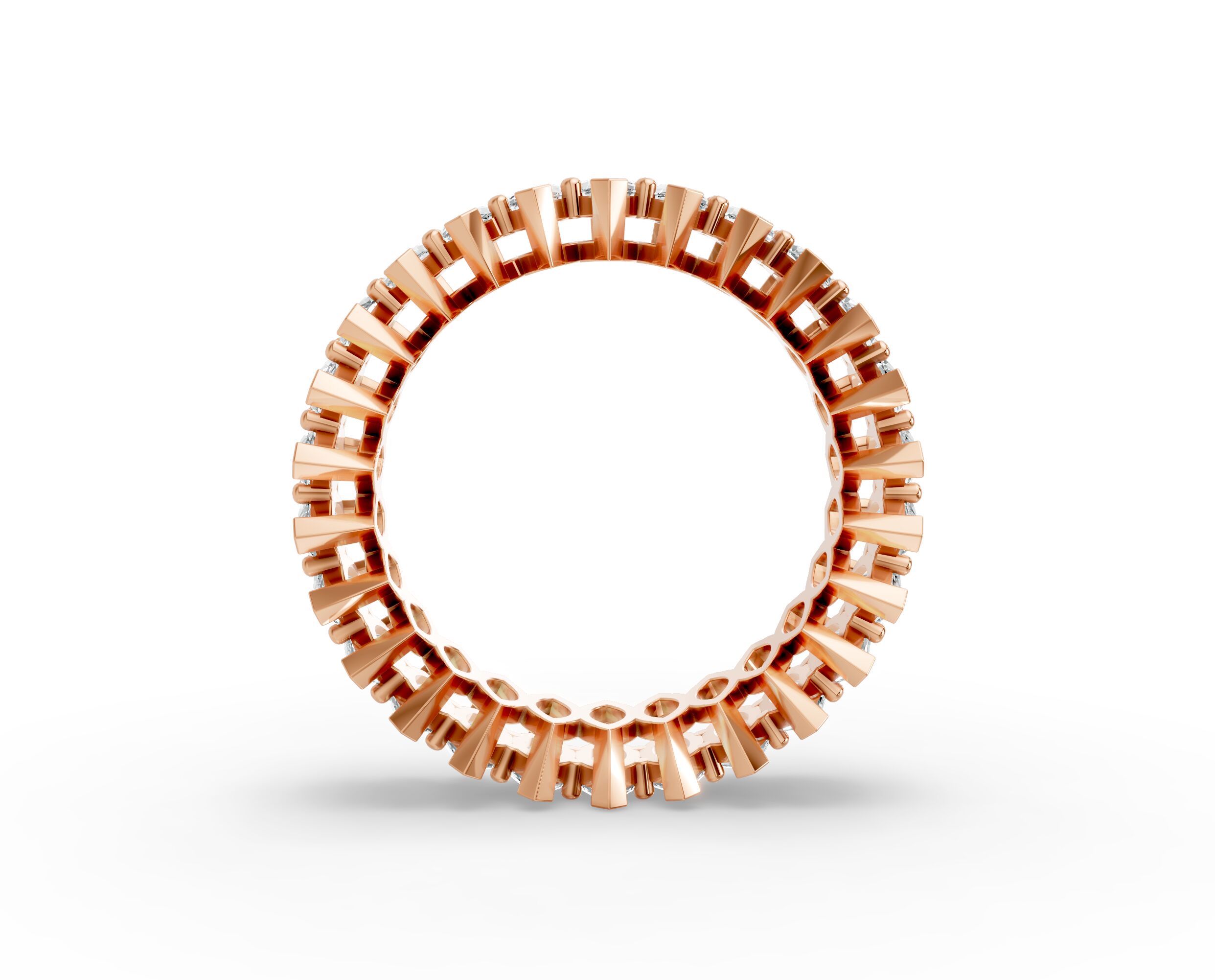 Marquise Shape Diamond Eternity Bands in Gold
