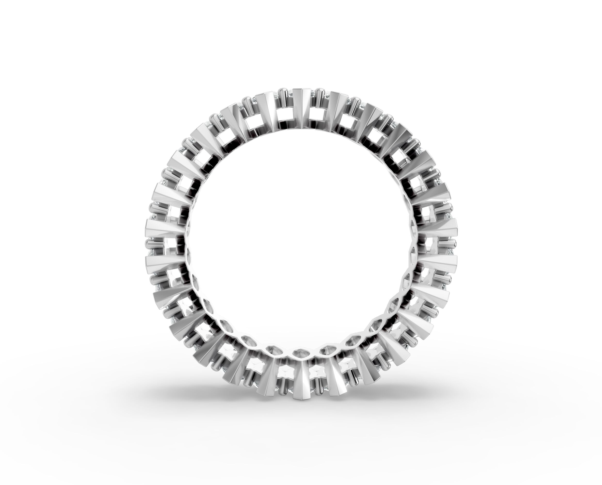 Marquise Shape Diamond Eternity Bands in Gold