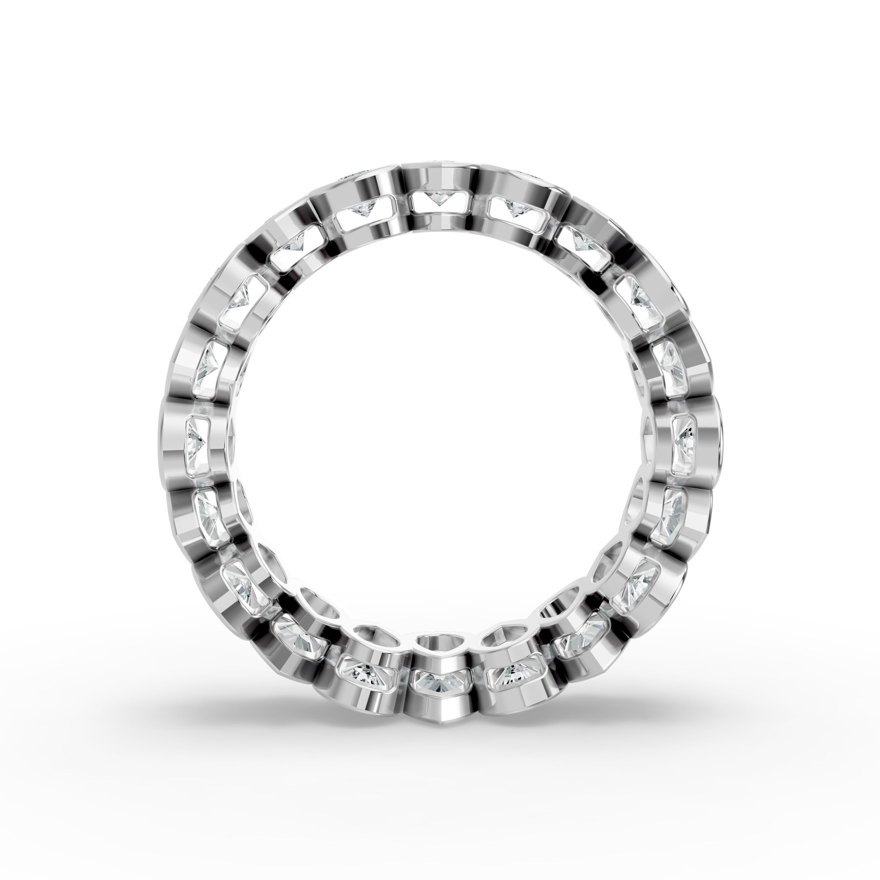 Pear Shape Diamond Eternity Bands in Gold