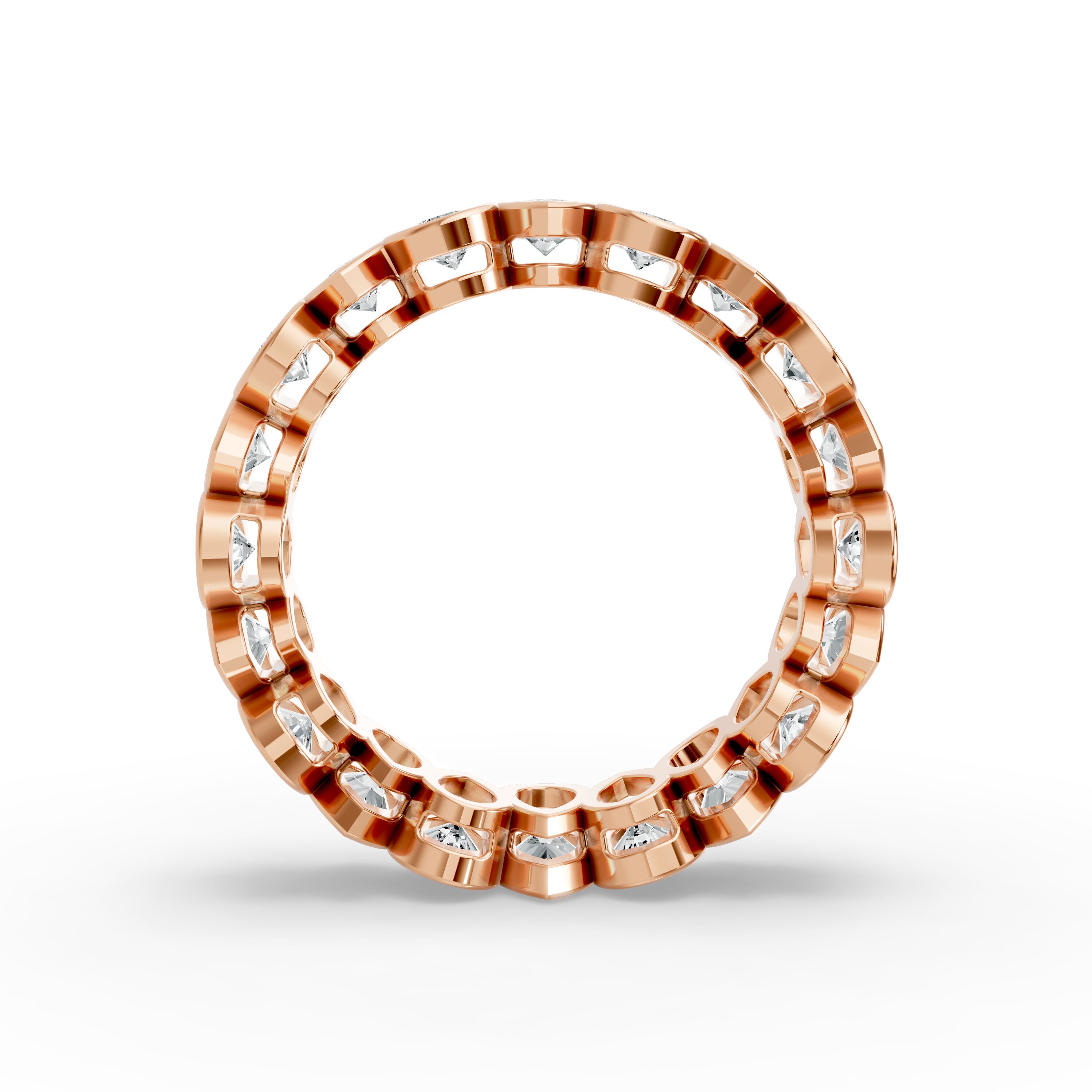 Pear Shape Diamond Eternity Bands in Gold